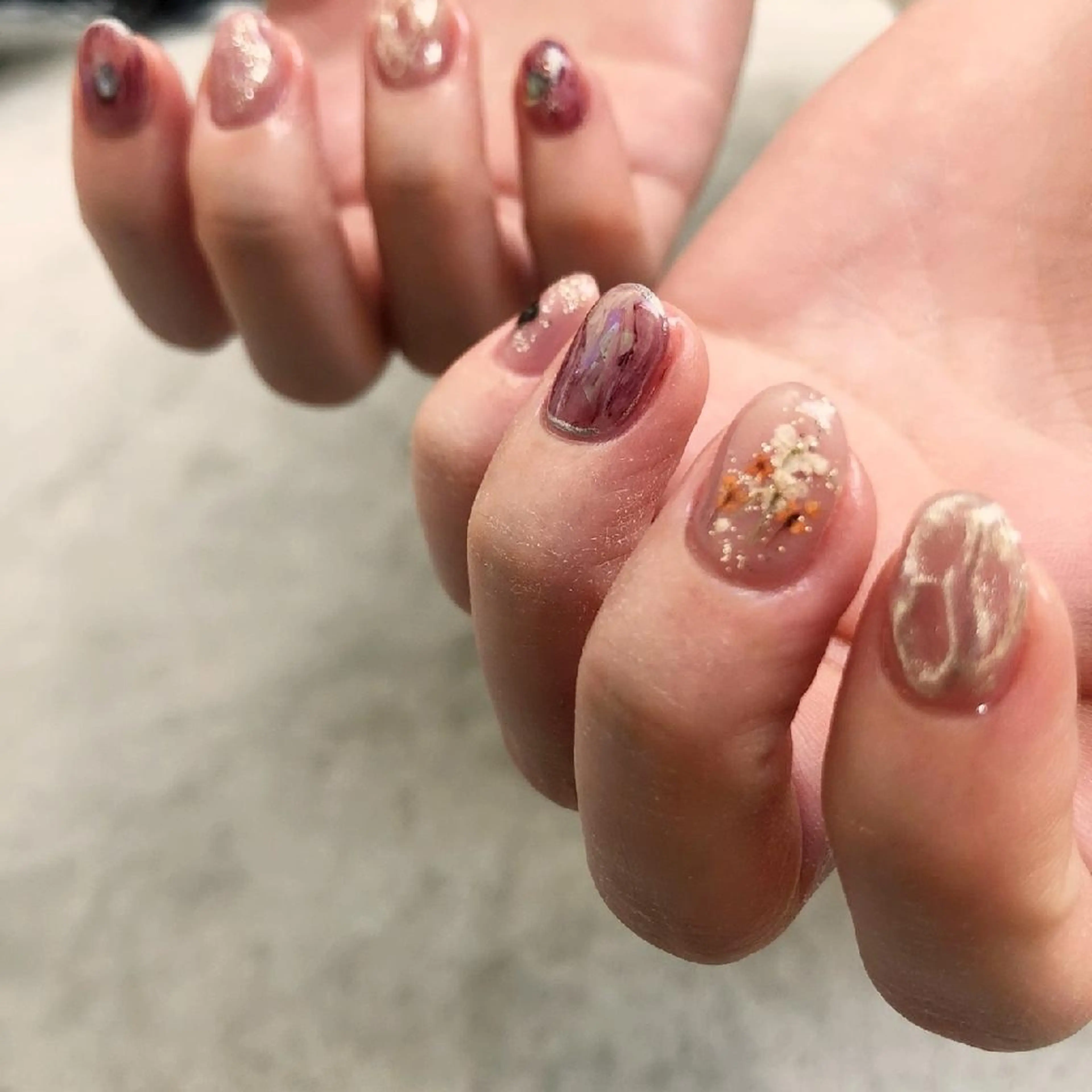 ネイル フラワーネイル ジェルネイル ニュアンスネイル パラジェル 春ネイル Cariina ☺のネイルデザイン