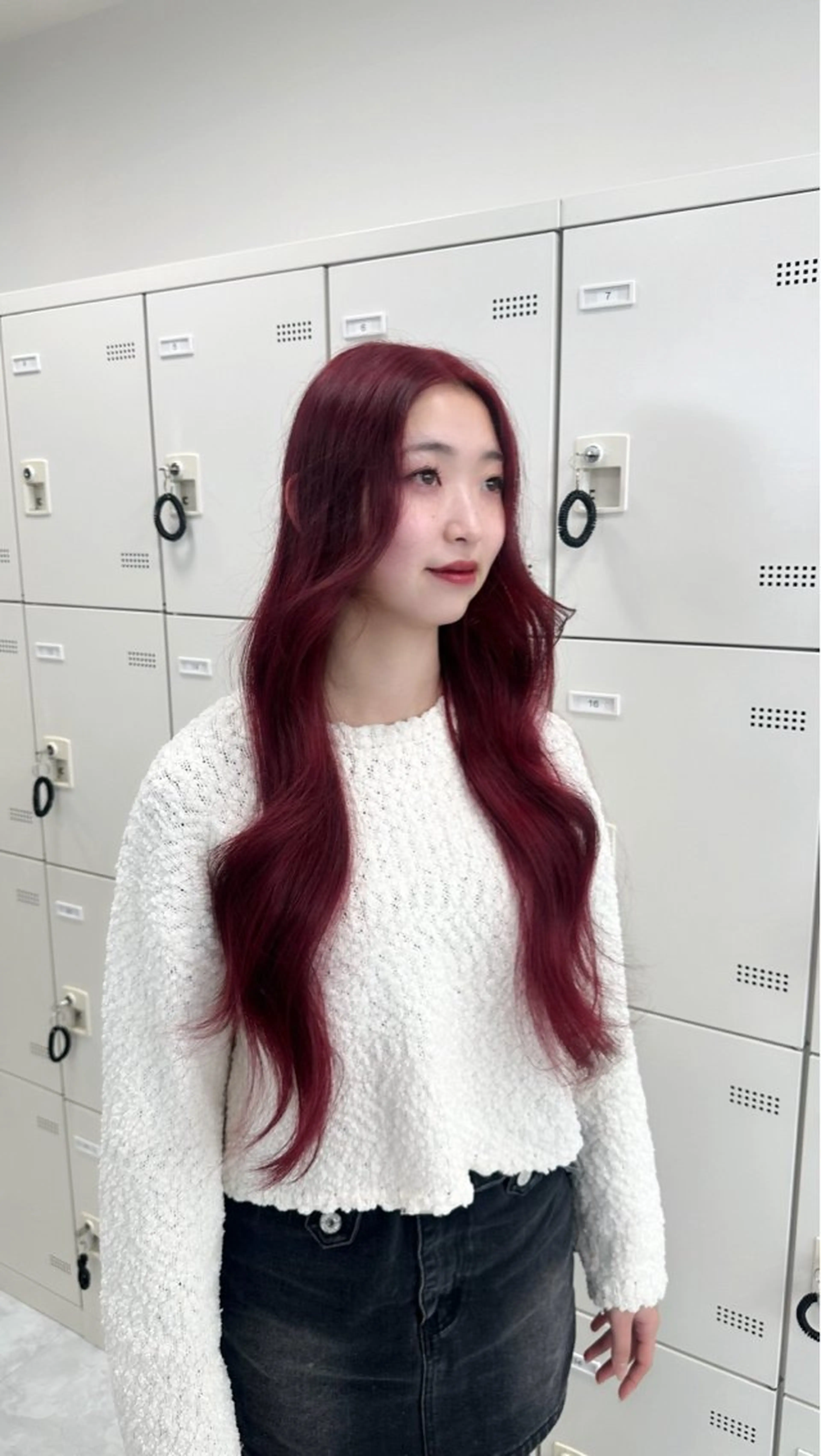 ロング カラー ヘアカラー トリートメント mina/暖色カラー /骨格矯正カットのヘアスタイル