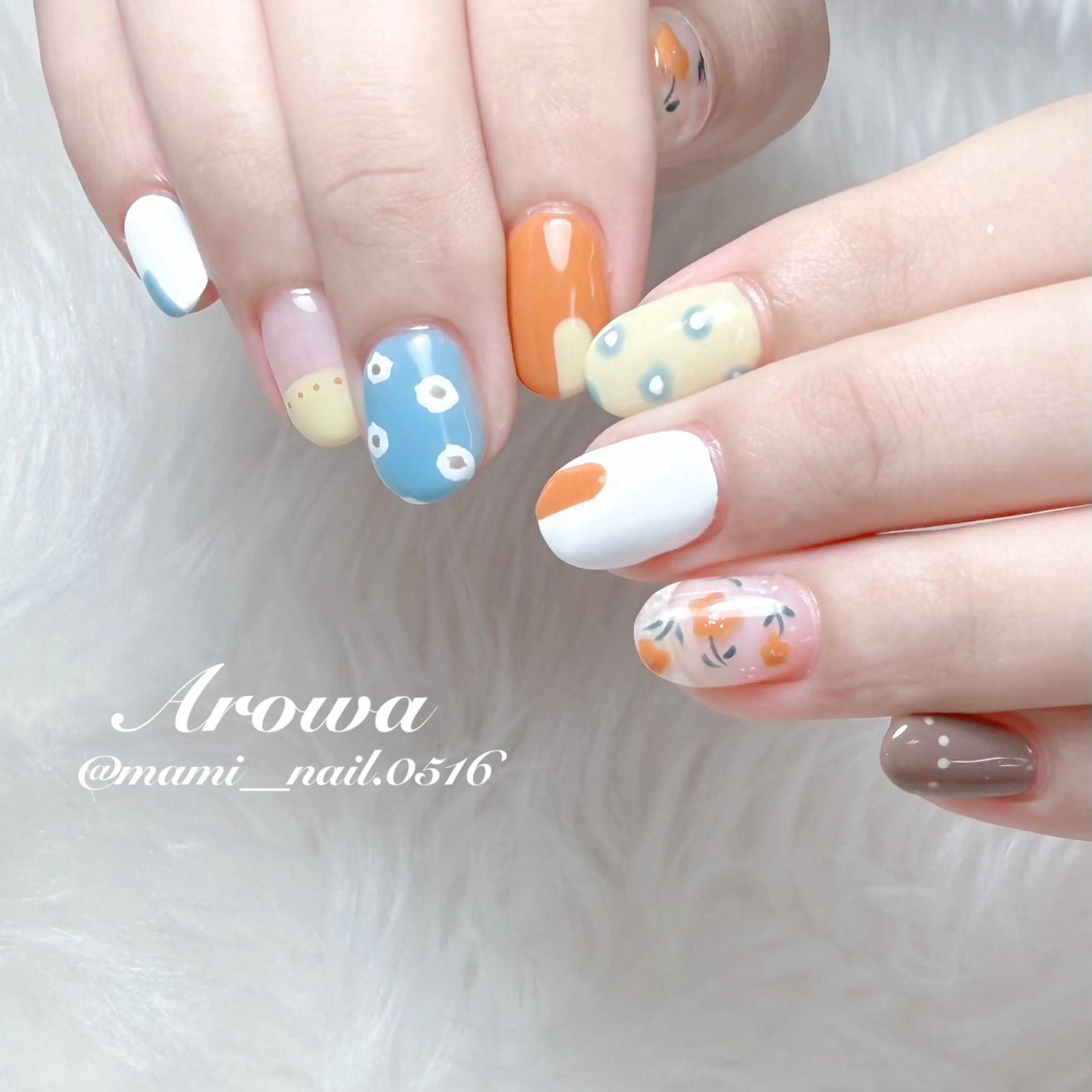 ネイル ハンドネイル Arowa まみのネイルデザイン