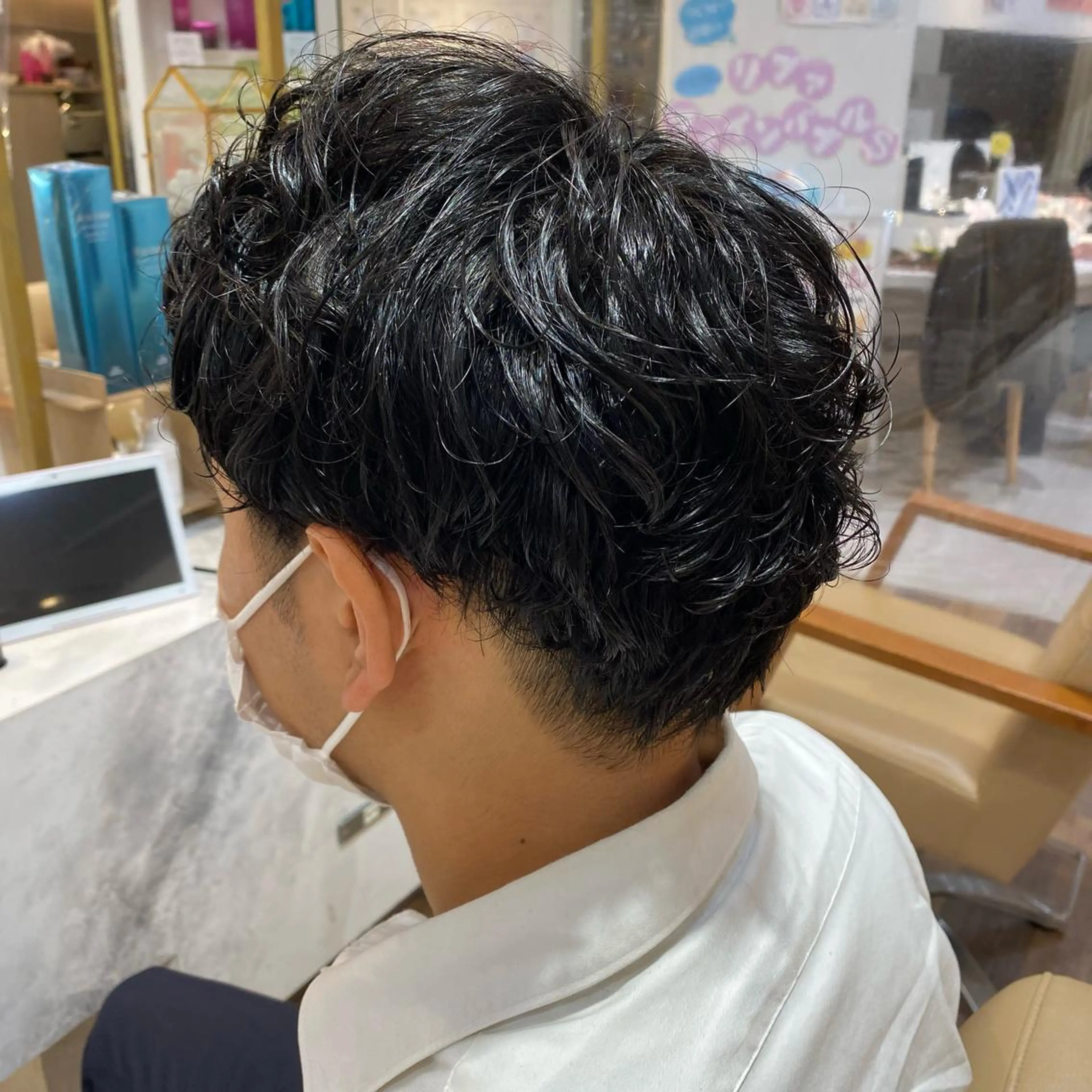 ショート パーマ メンズ 三好 涼華のヘアスタイル