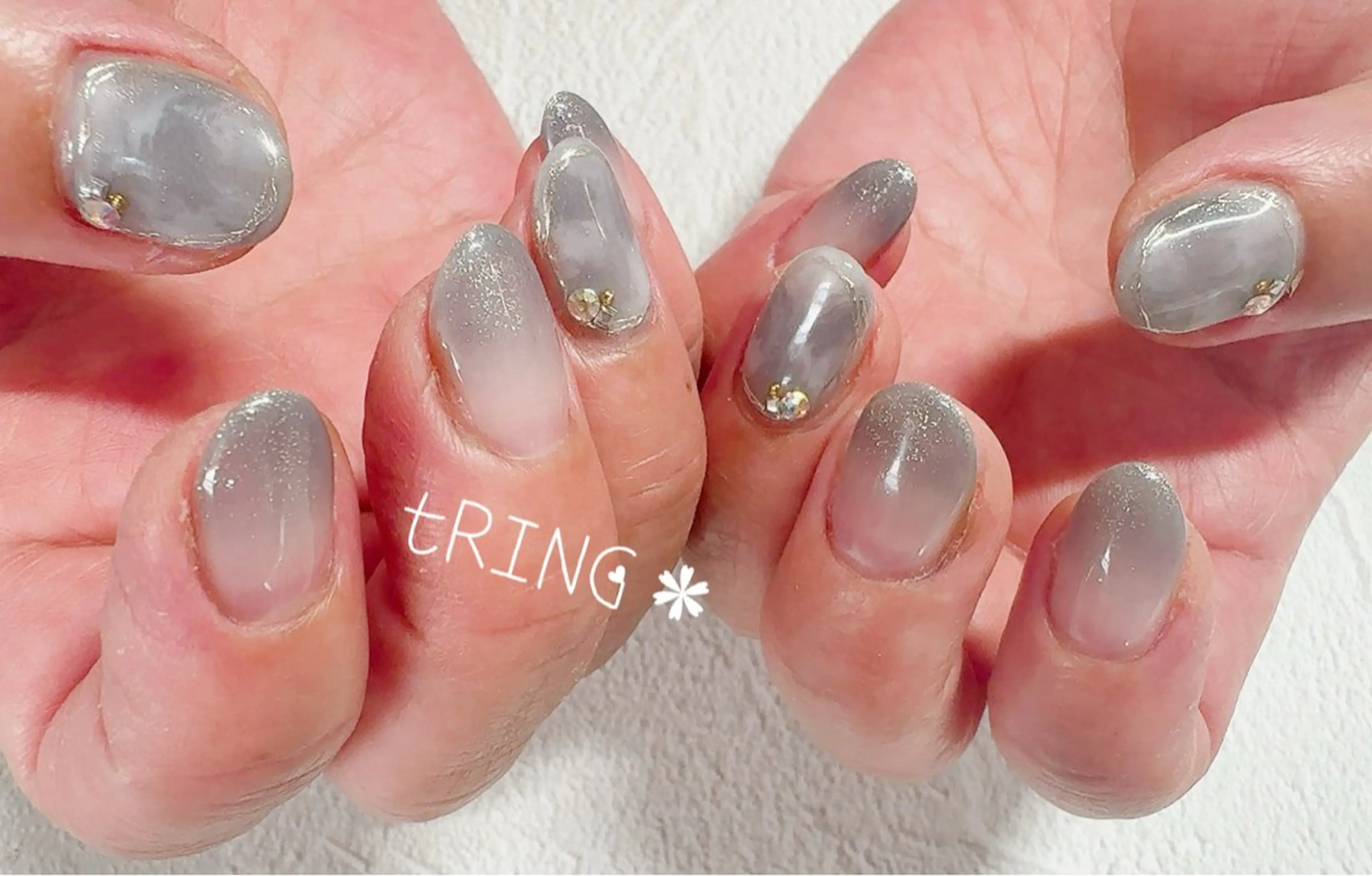 ネイル ハンドネイル tRING＊ しいの木台のネイルデザイン