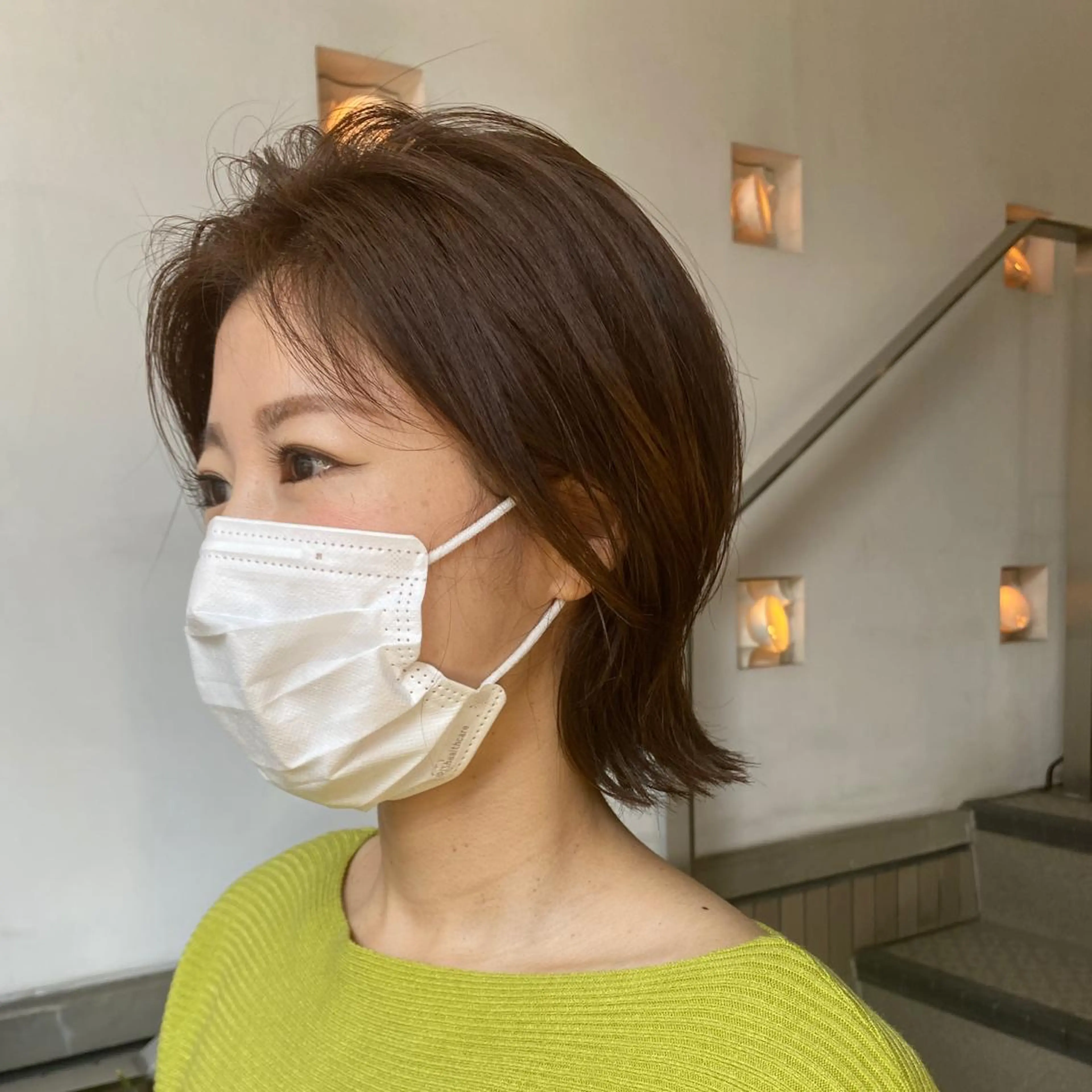 ミディアム カラー ヘアアレンジ ボブレイヤー ボブ レイヤーカット カット ヘアカラー ナカジ🌸ロブ/ボブ /前髪🌸のヘアスタイル