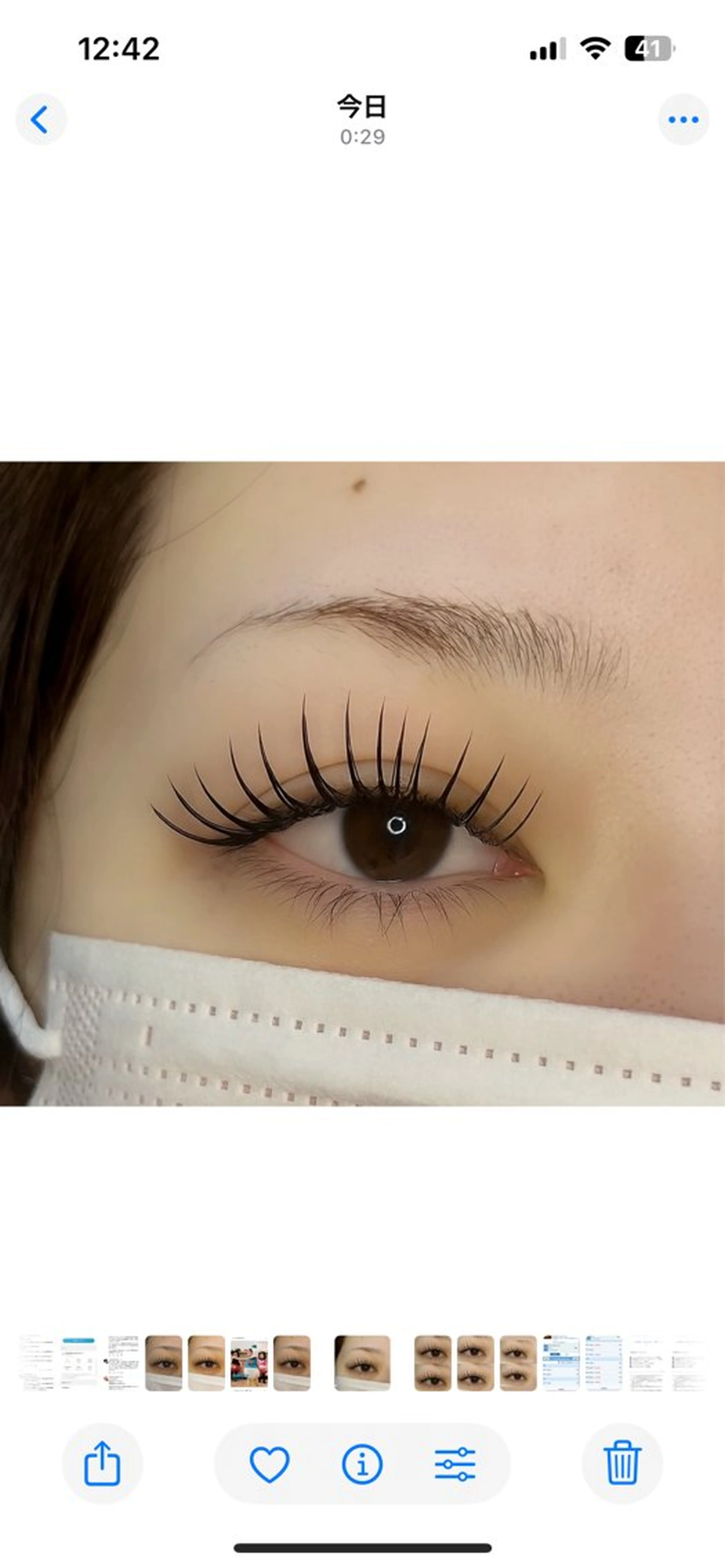 マツエク・マツパ キュート マツエク mishu eyelash  salon所属・赤井 真珠のマツエク・マツパデザイン