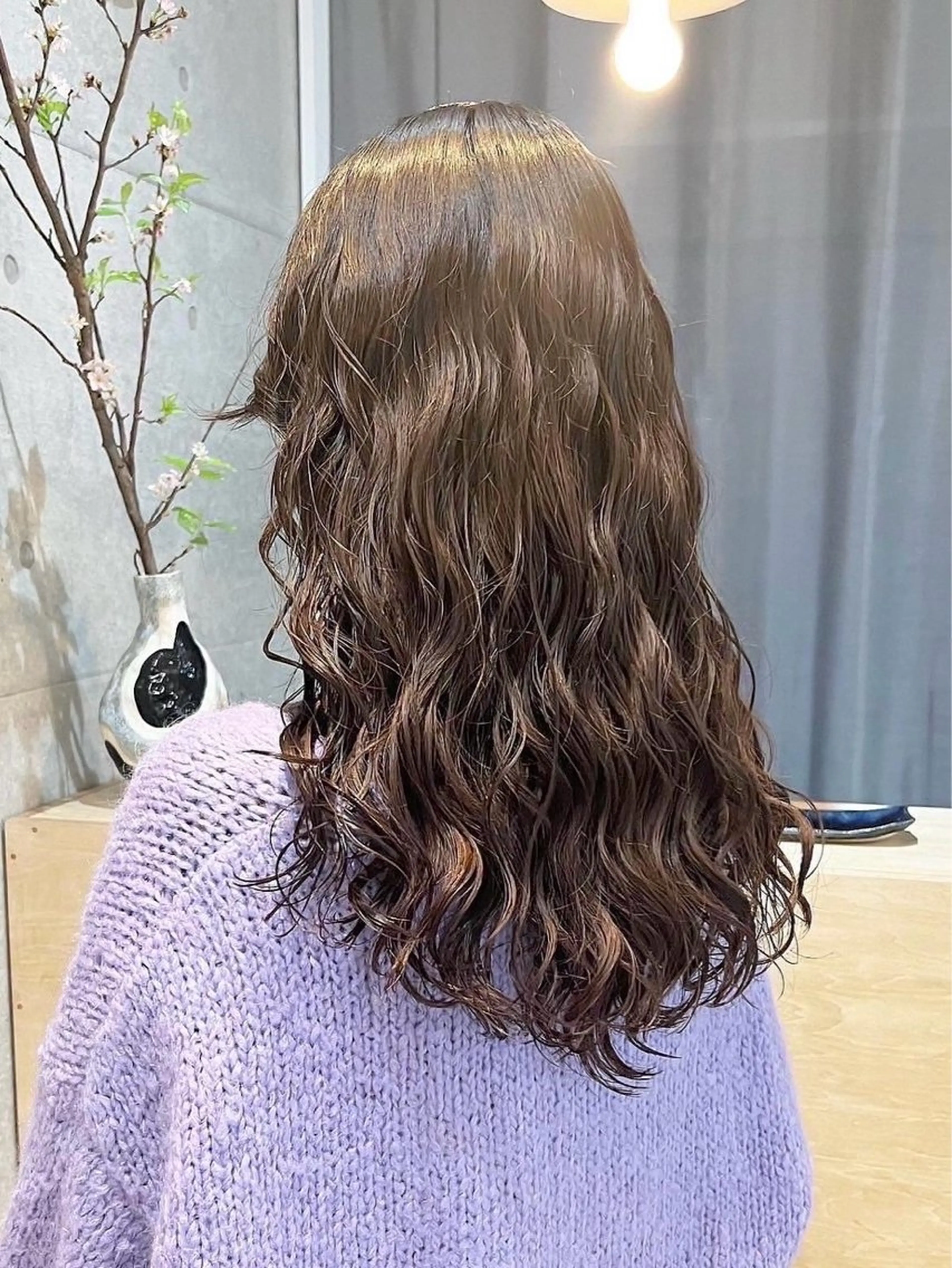 ロング パーマ カット パーマ トリートメント 【arc】Ruri コテ巻き風パーマのヘアスタイル