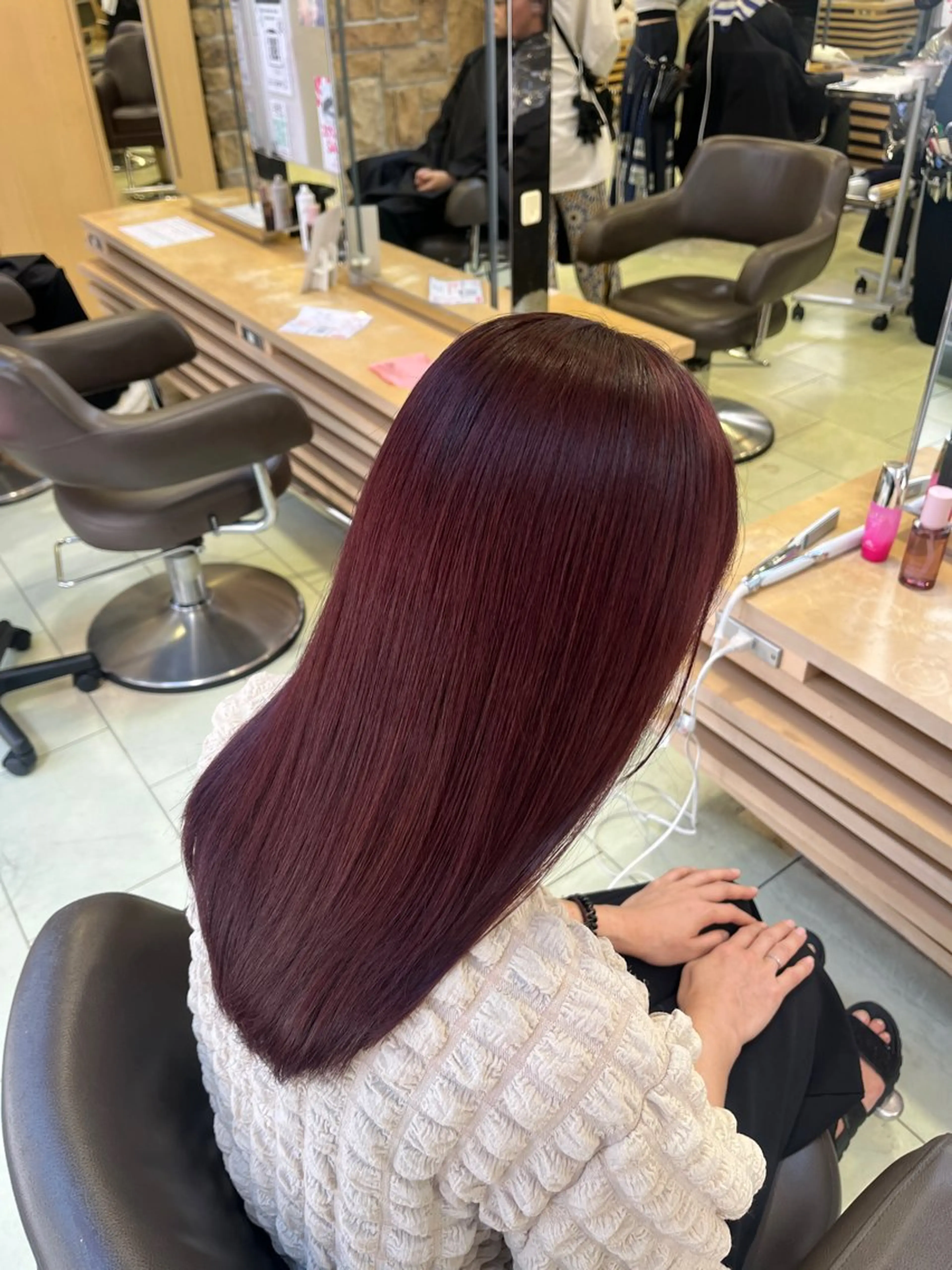 ロング カラー ヘアカラー waka❤️✨ ブリーチ/艶感カラーのヘアスタイル