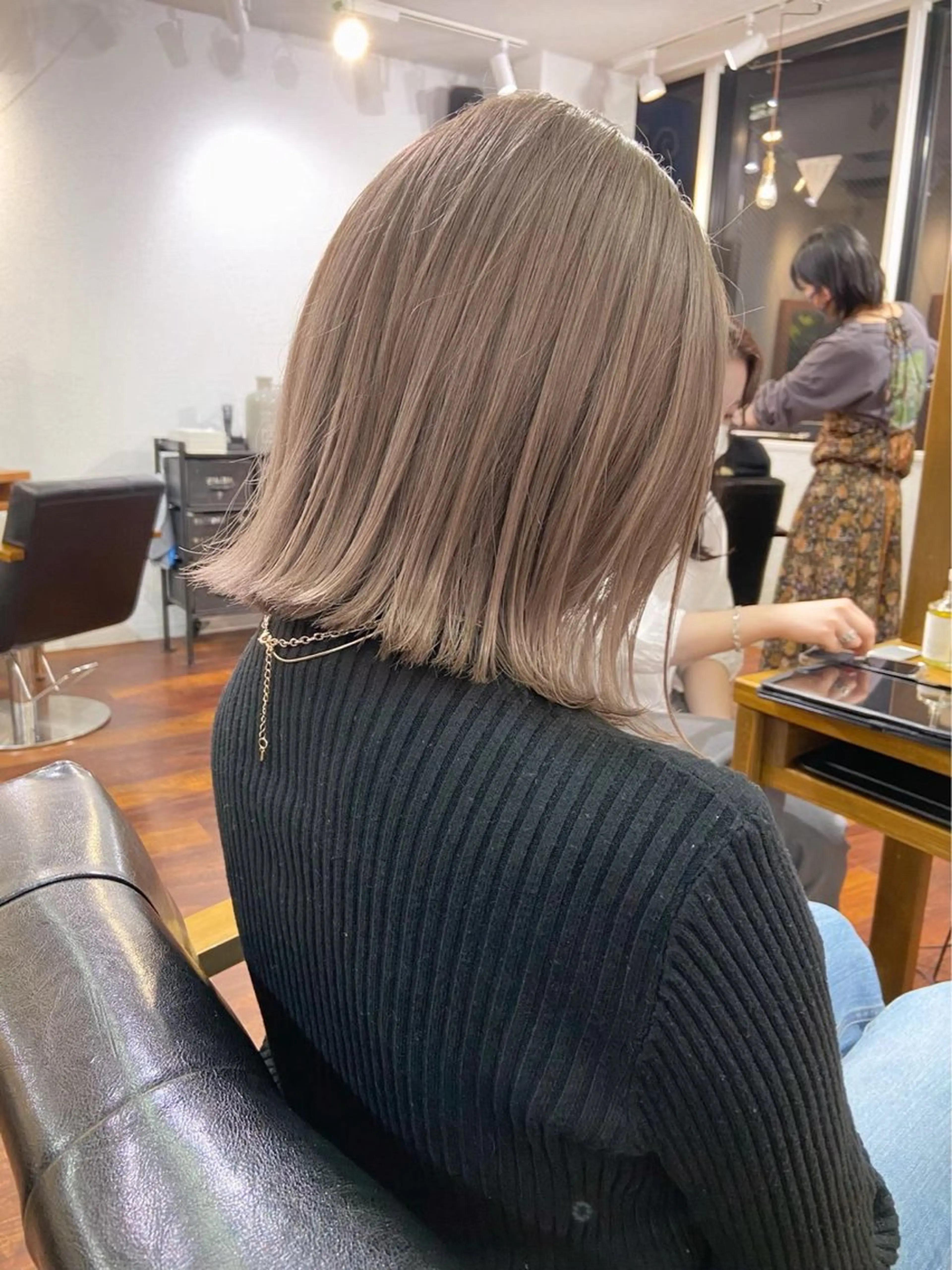 ミディアム 森綱 悠 /ボブ/ブリーチのヘアスタイル