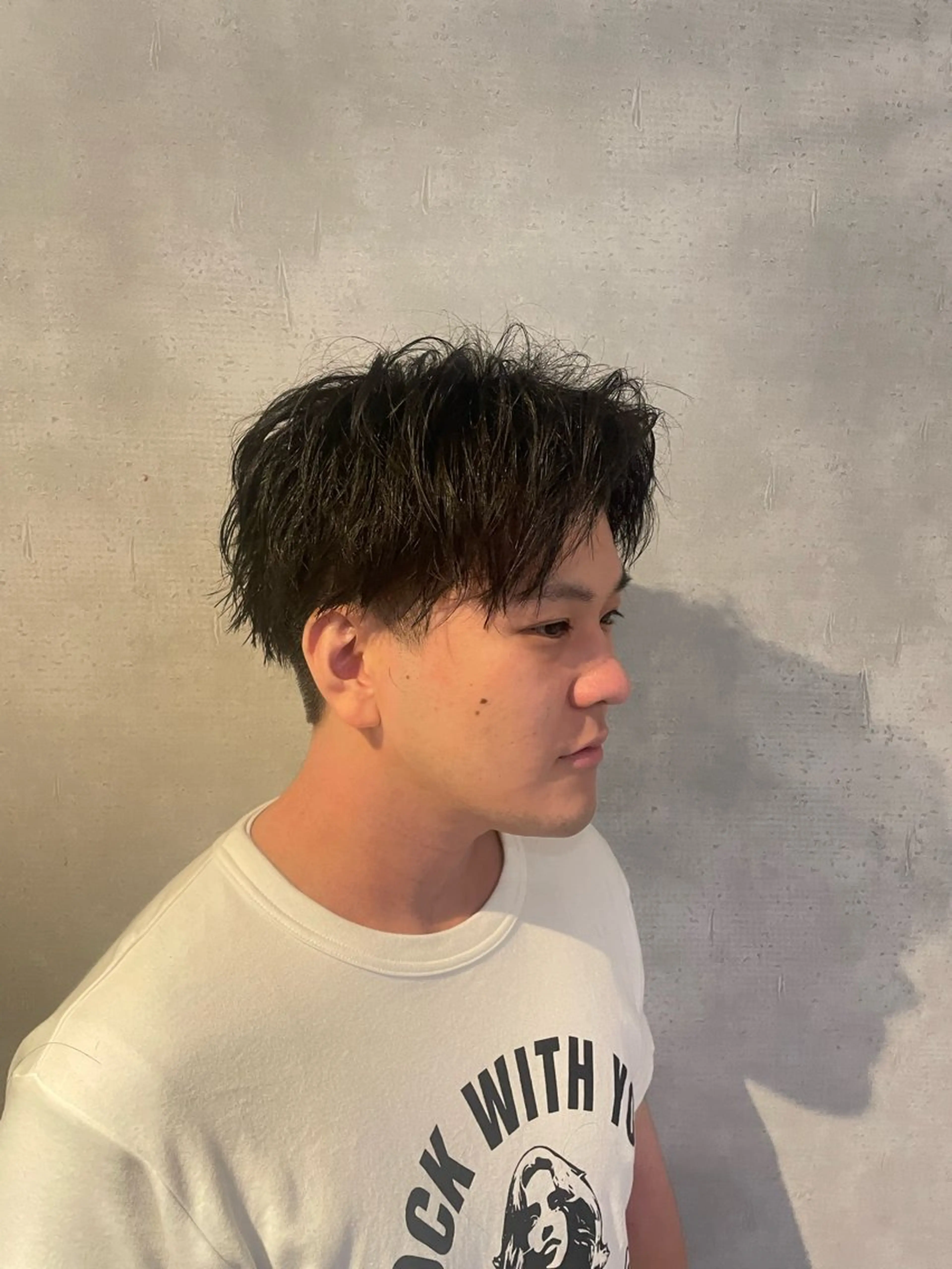 メンズ ツーブロック 刈り上げ カット ヘアセット フリーランスシェアサロンルレイル所属・心斎橋/メンズ /ルレイル/地形真希のヘアスタイル