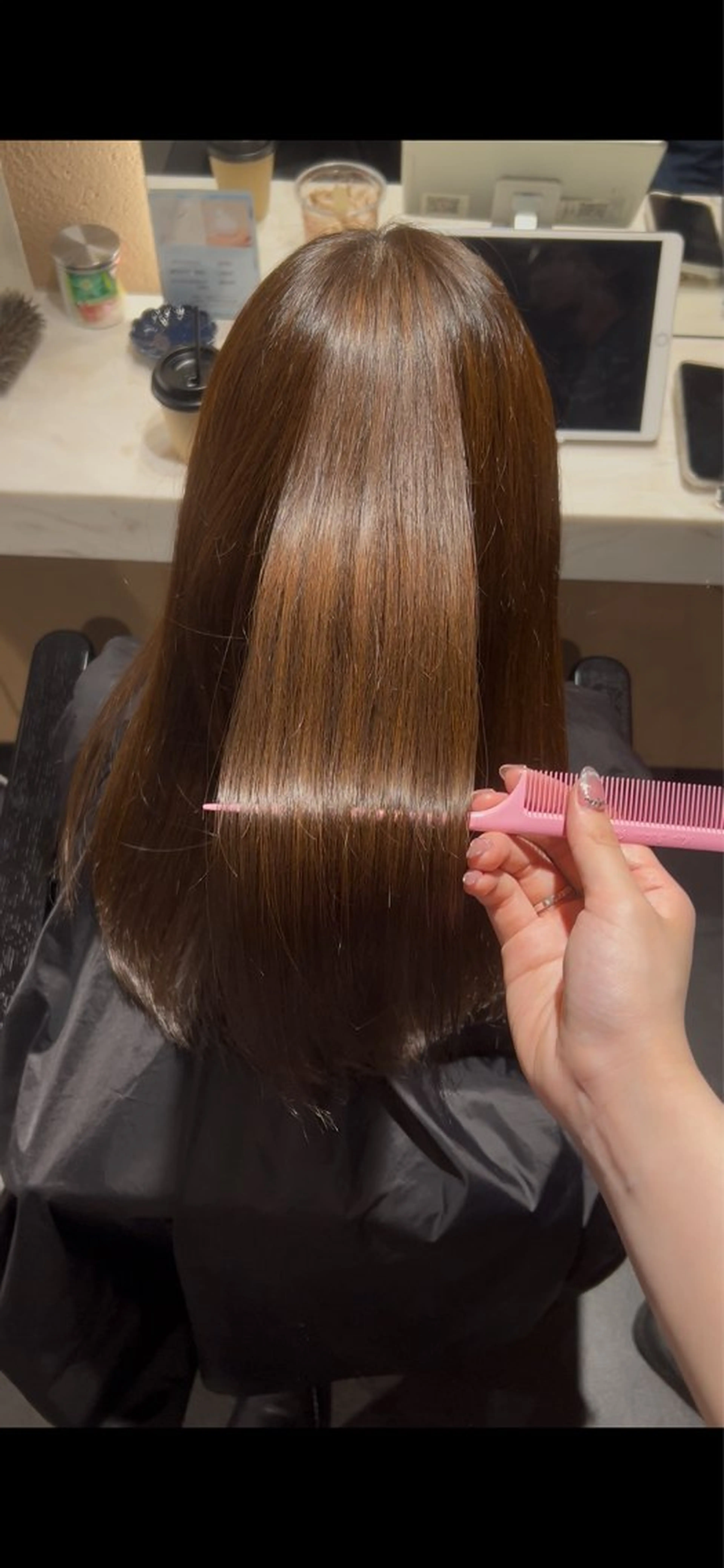 セミロング 🎀艶カラー￤髪質 改善🎀ayane♥のヘアスタイル