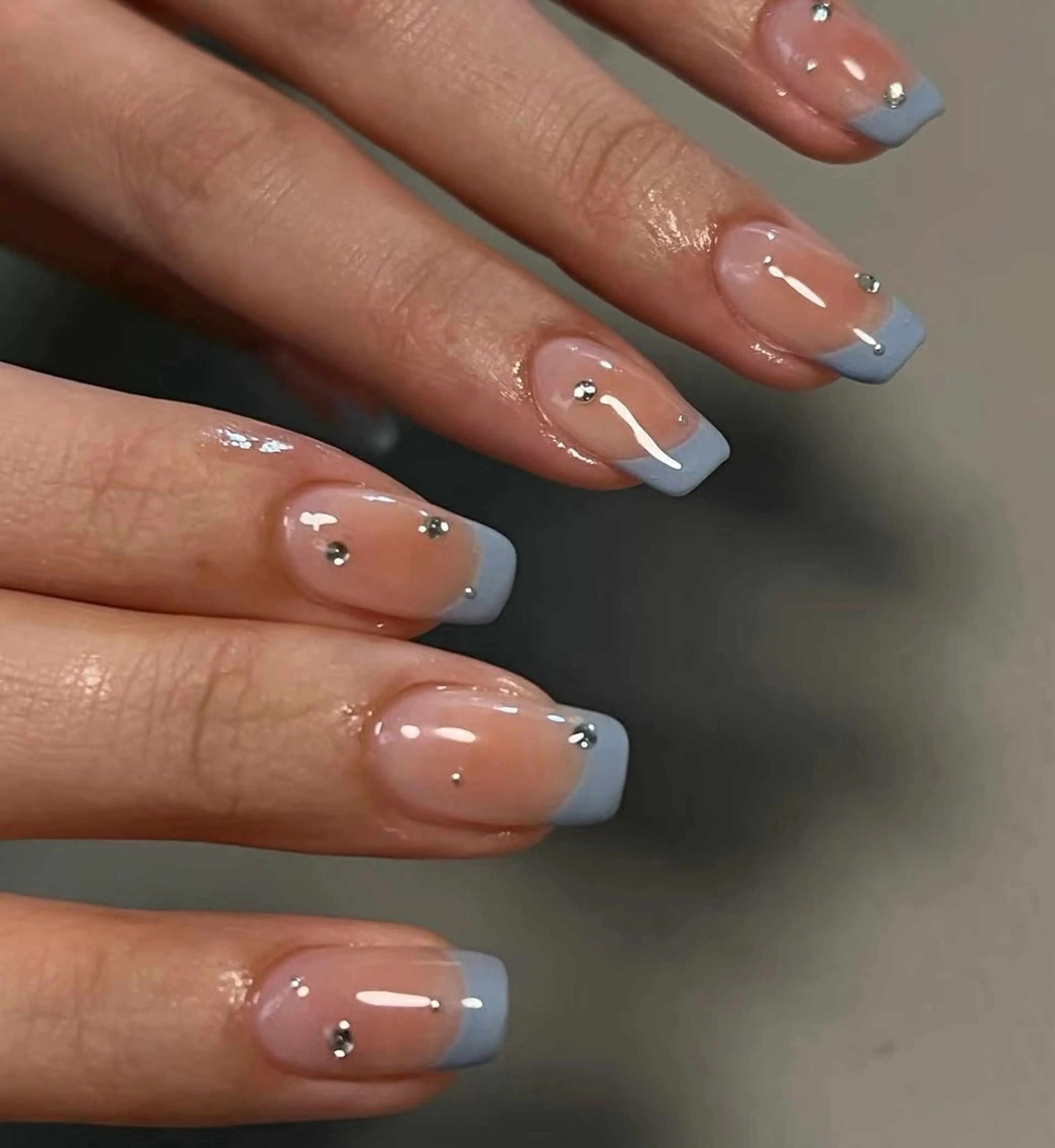 ネイル ハンドネイル Kaka_ パラジェル、長さだしのネイルデザイン