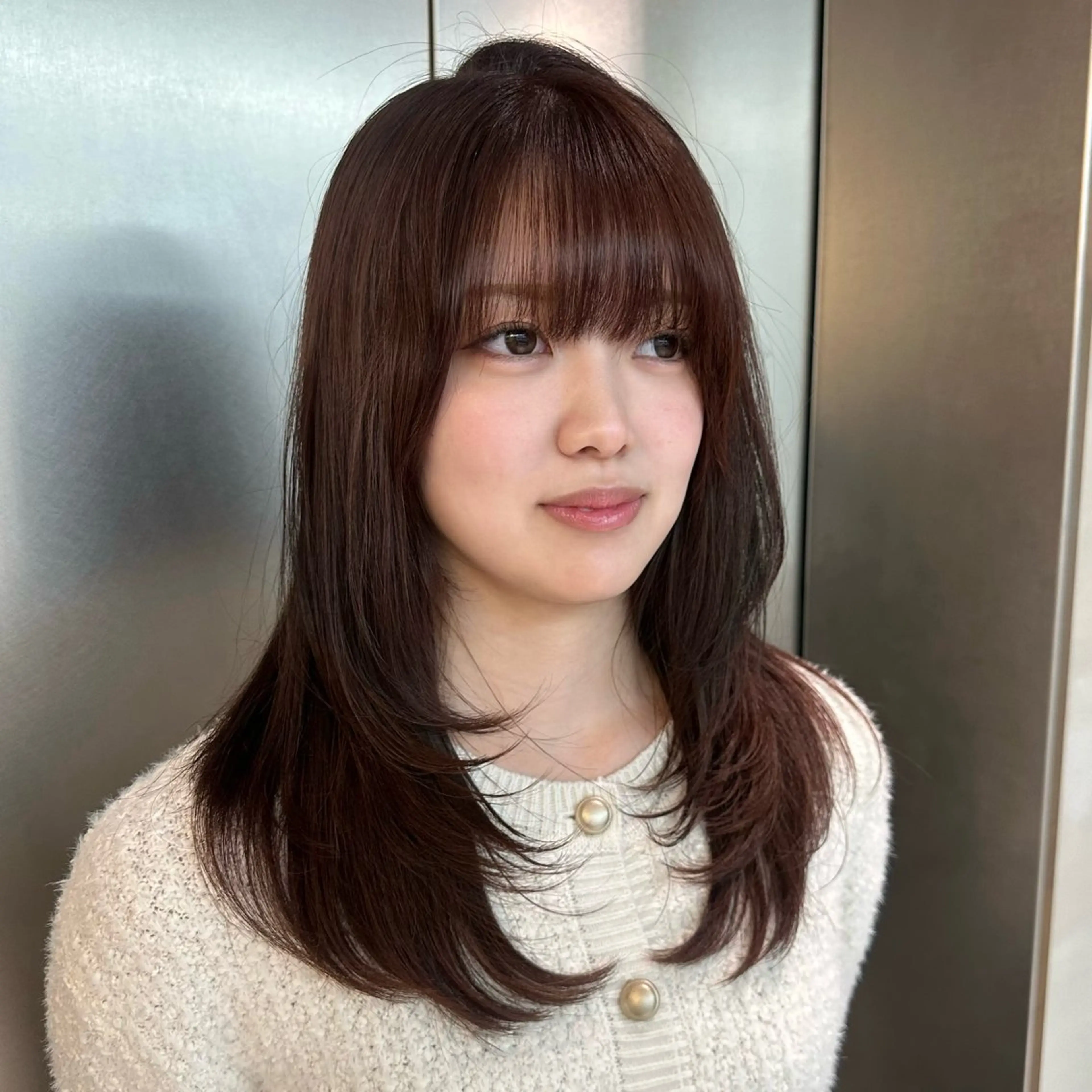 ミディアム カラー 🎀Rimi୨୧ ✨艶✨color🎀のヘアスタイル