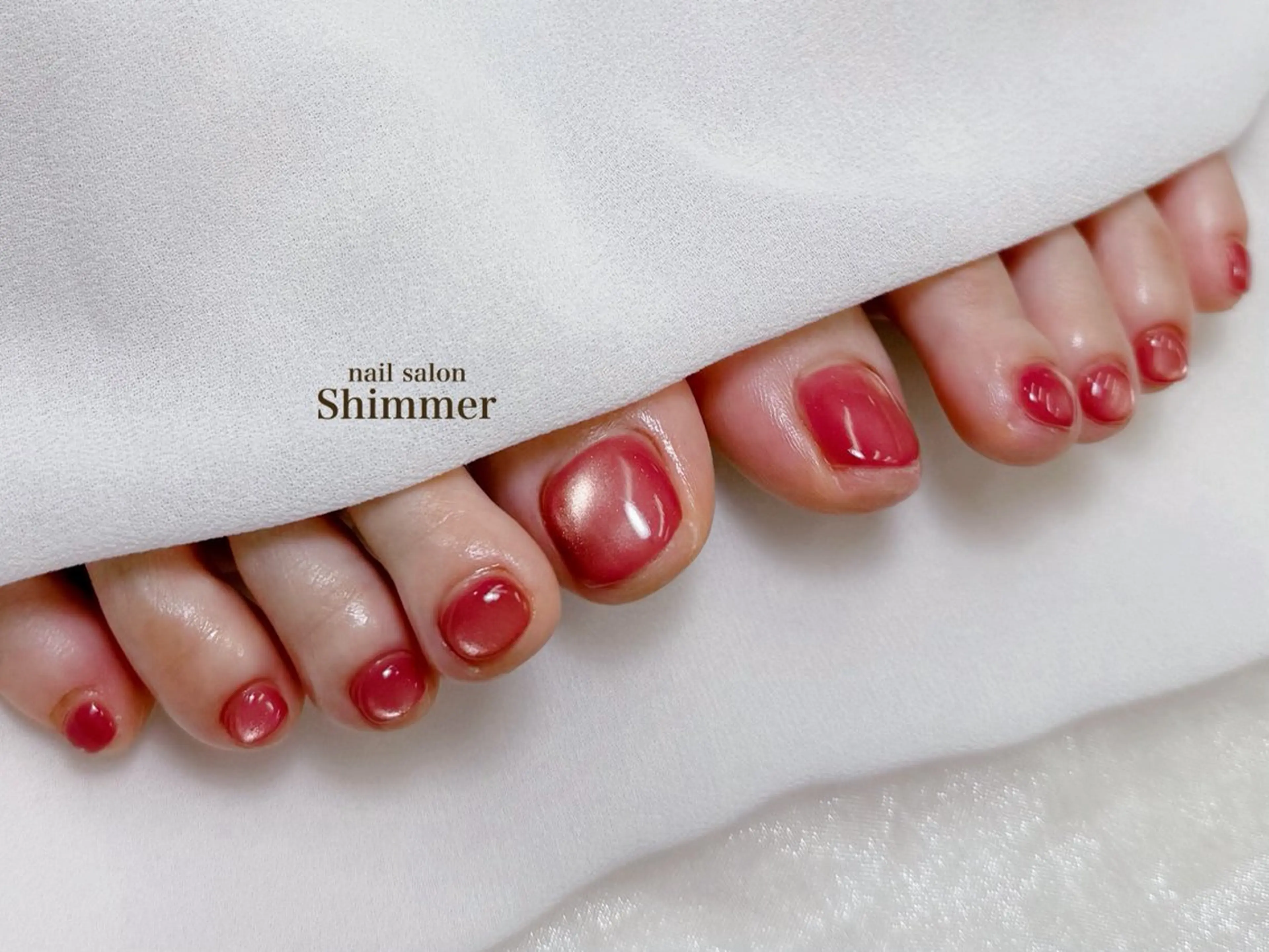 ネイル フットネイル Shimmer Risaのネイルデザイン