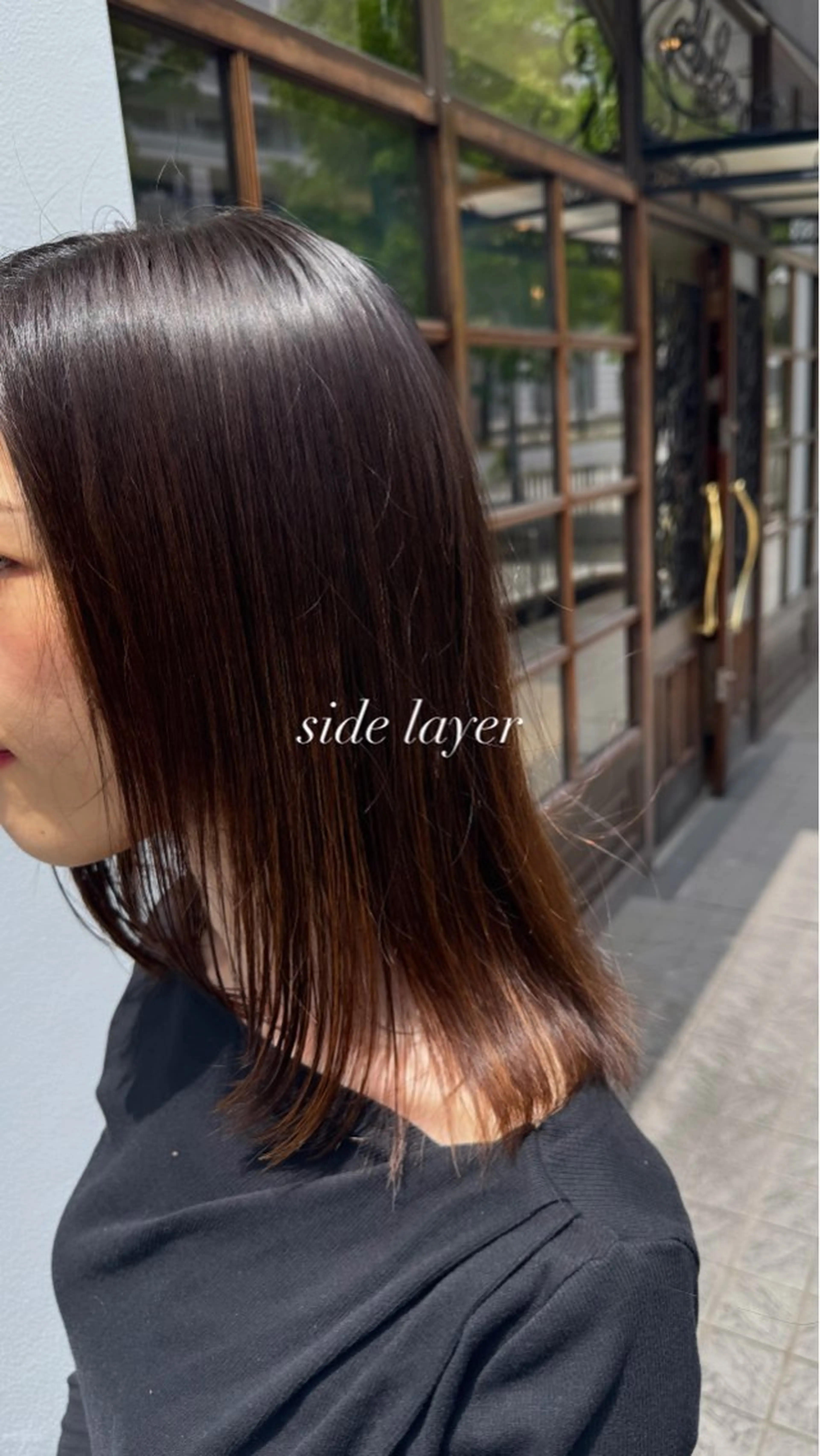 セミロング レイヤーカット 小野聡一郎/デザイン カラー/縮毛矯正特化のヘアスタイル