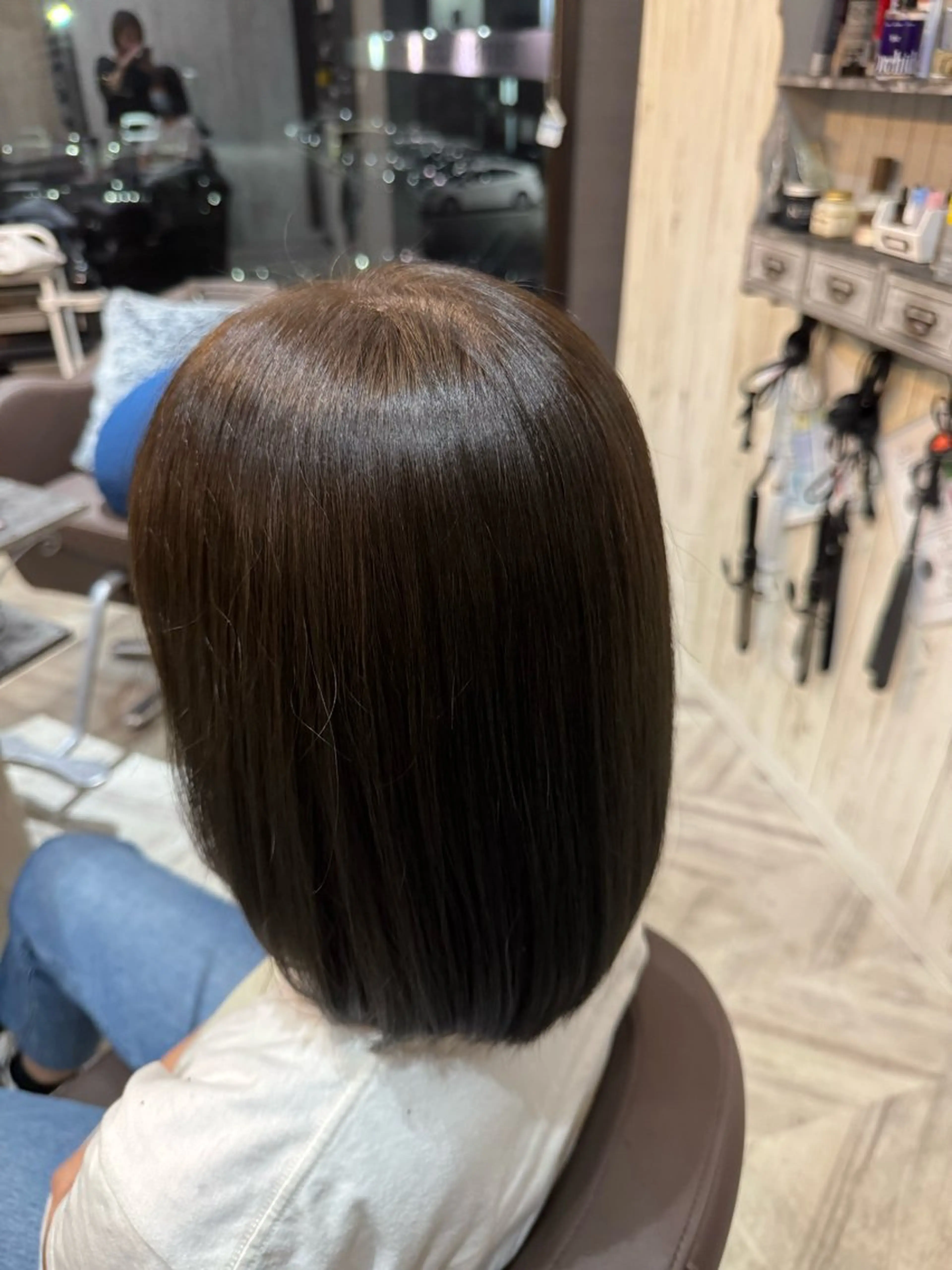 ミディアム カラー ベージュカラー オリーブベージュ ヘアカラー 🫧透明感カラー/ 髙野めぐ🫧のヘアスタイル