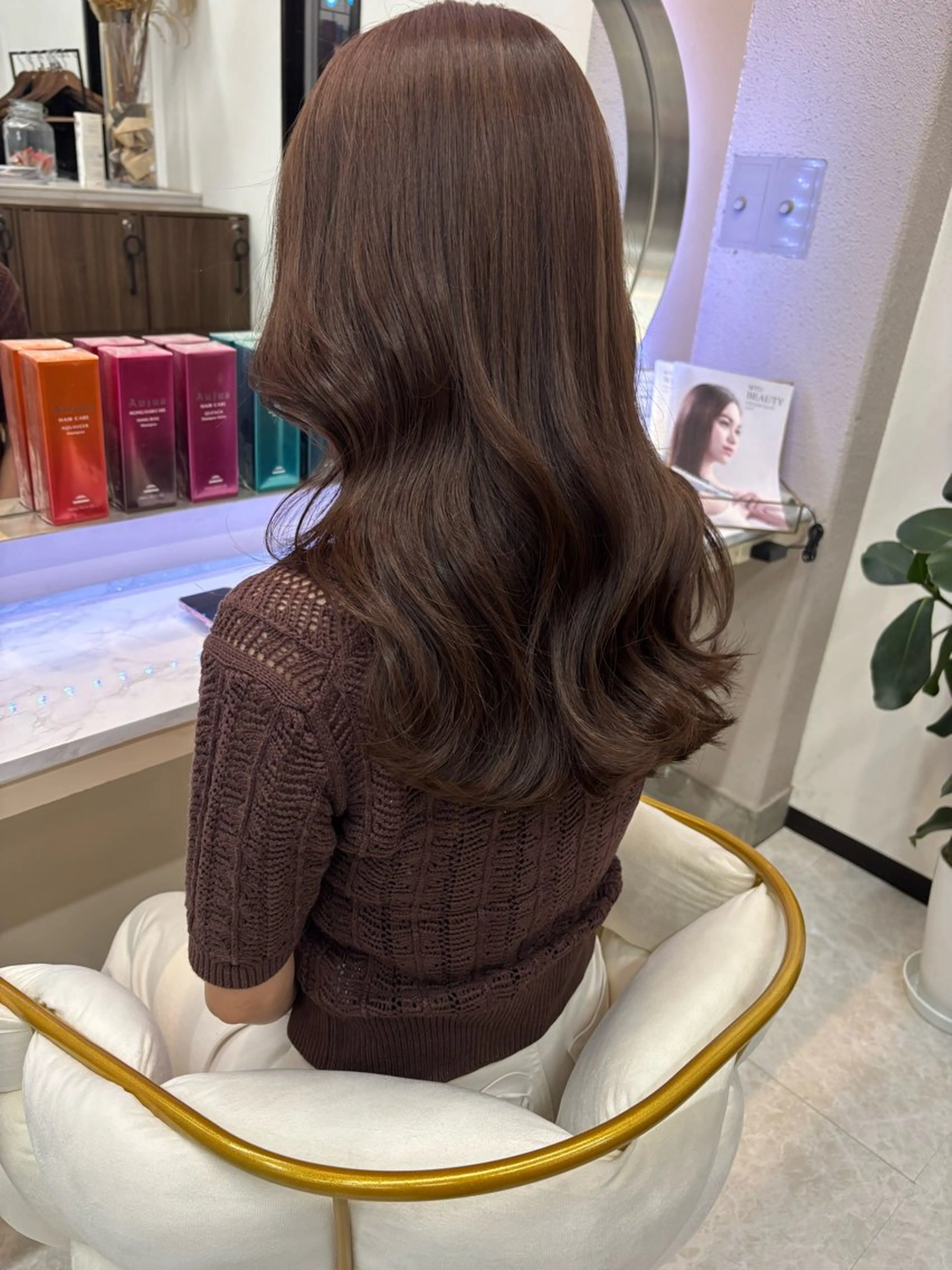 セミロング トリートメント ヘアカラー トリートメント SALOWIN所属・吉祥寺/髪質改善 縮毛矯正特化/川口のヘアスタイル