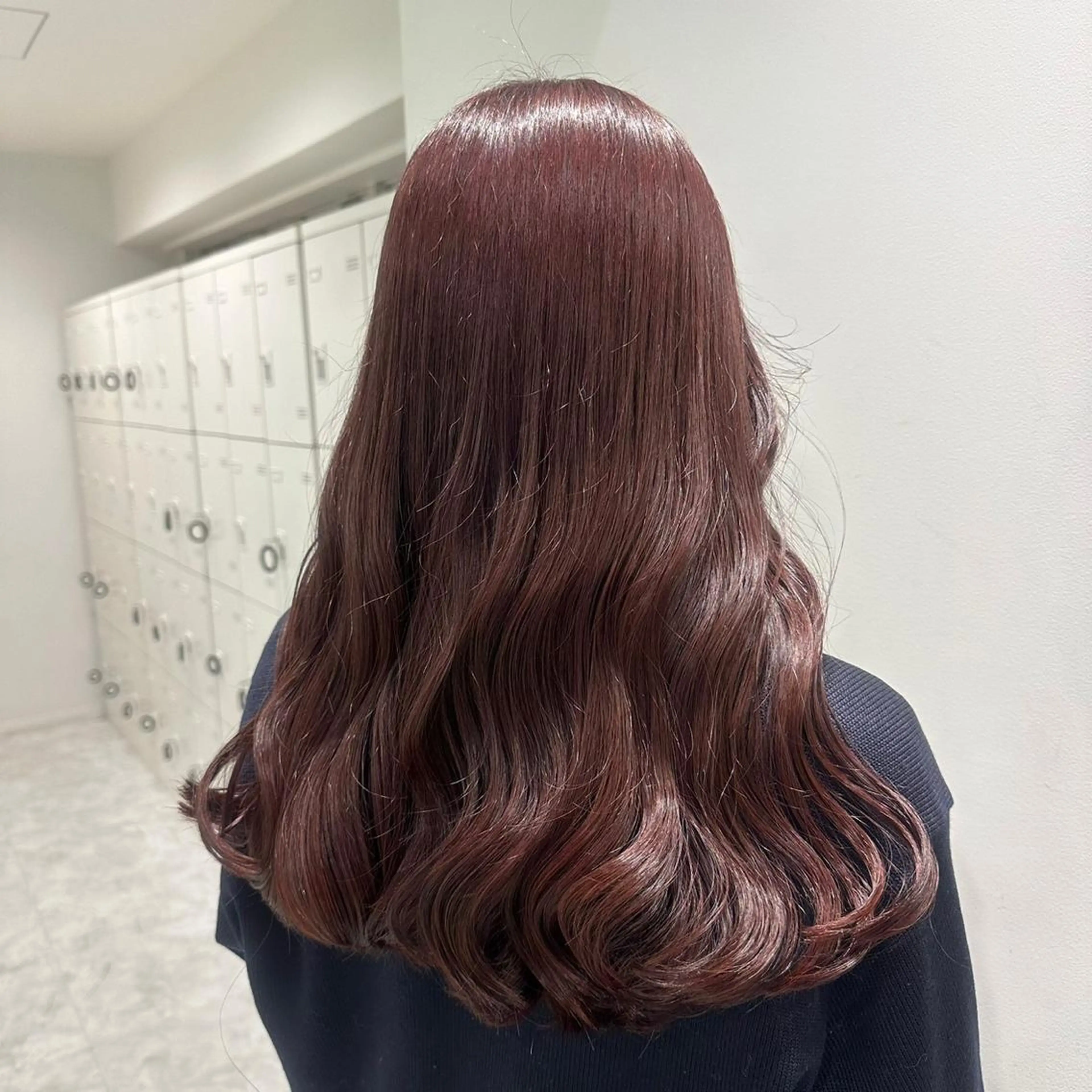 セミロング カラー ブラウンカラー ココアブラウン カット トリートメント 韓国レイヤーカット /ダブルカラーのヘアスタイル