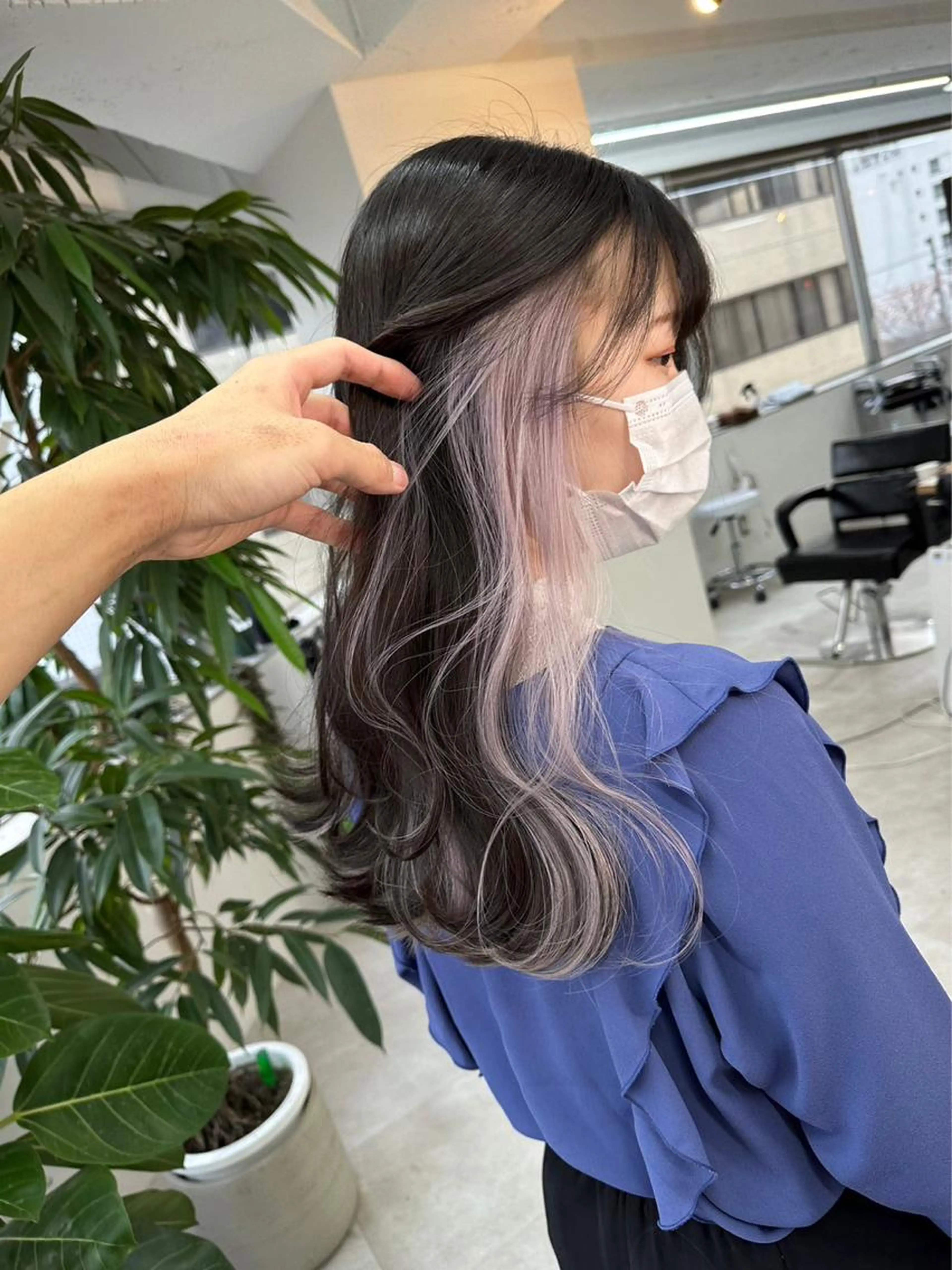 【🦋U24限定🦋】✨イヤリングカラー✨(1ブリーチ+オンカラー)+ケラスターゼトリートメントの写真