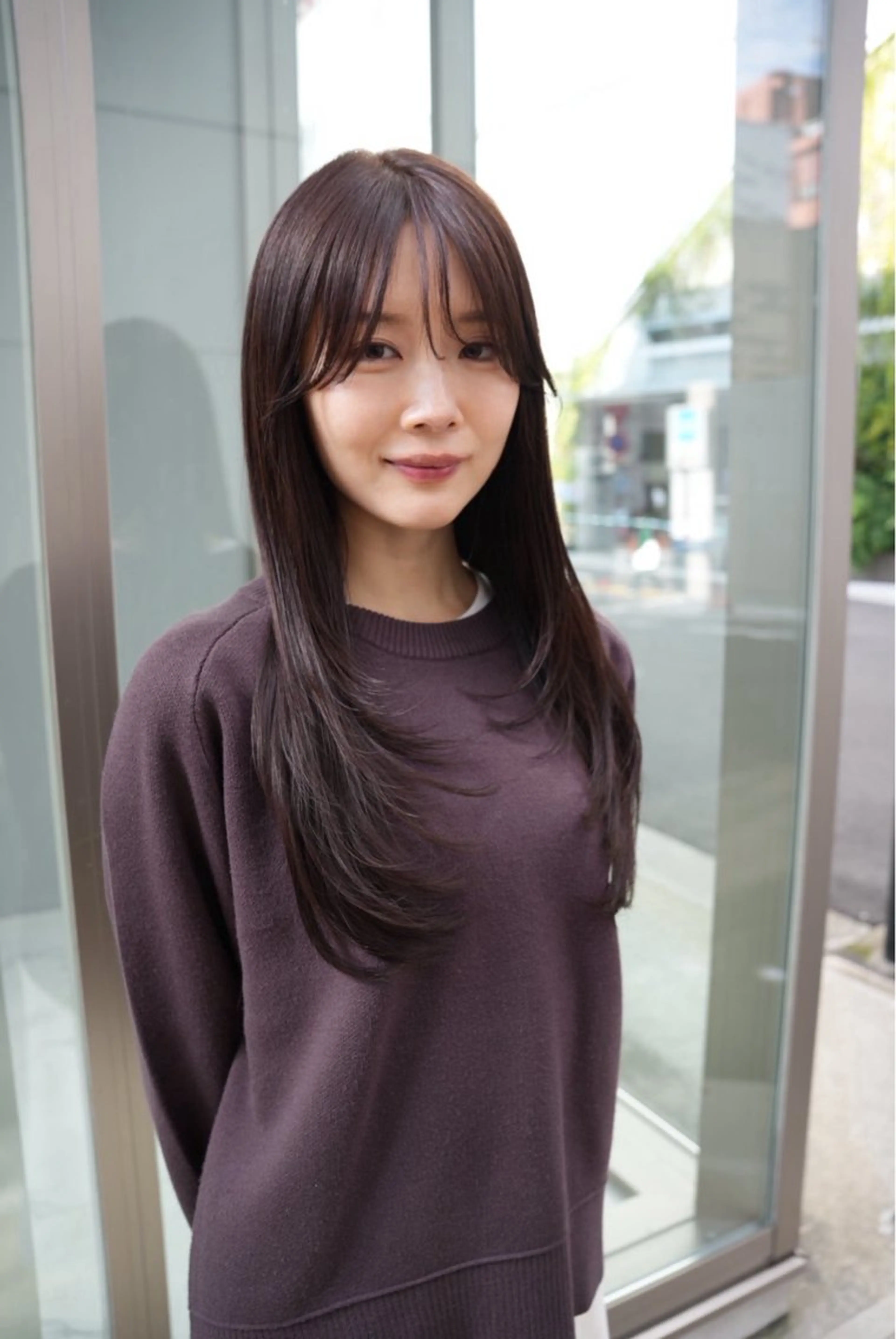セミロング ヘアカラー トリートメント soigné 表参道【ソワネ】所属・🖱️透明感カラー ×髪質改善Rikyuのヘアスタイル