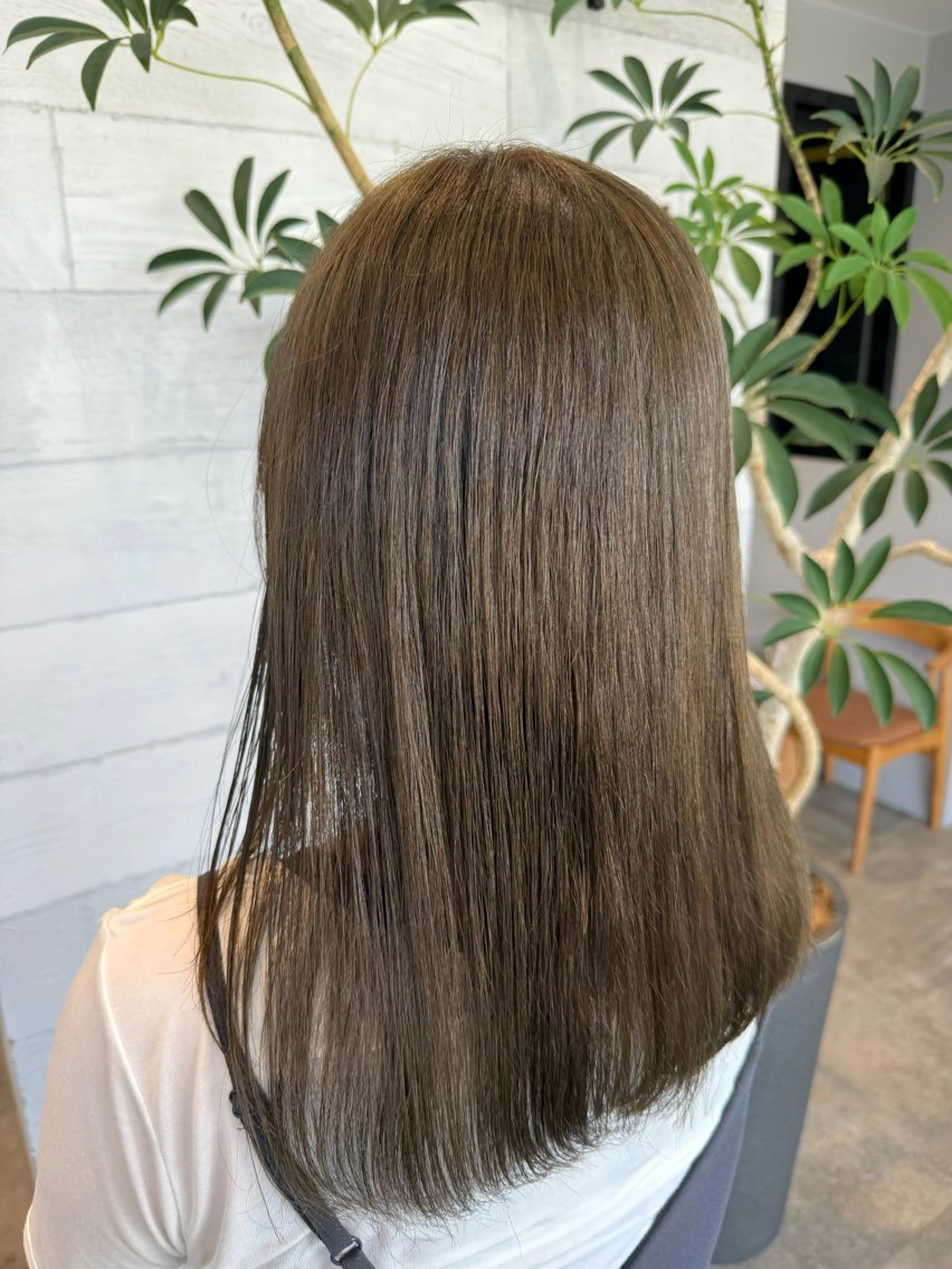 ミディアム カラー 今岡 育美のヘアスタイル