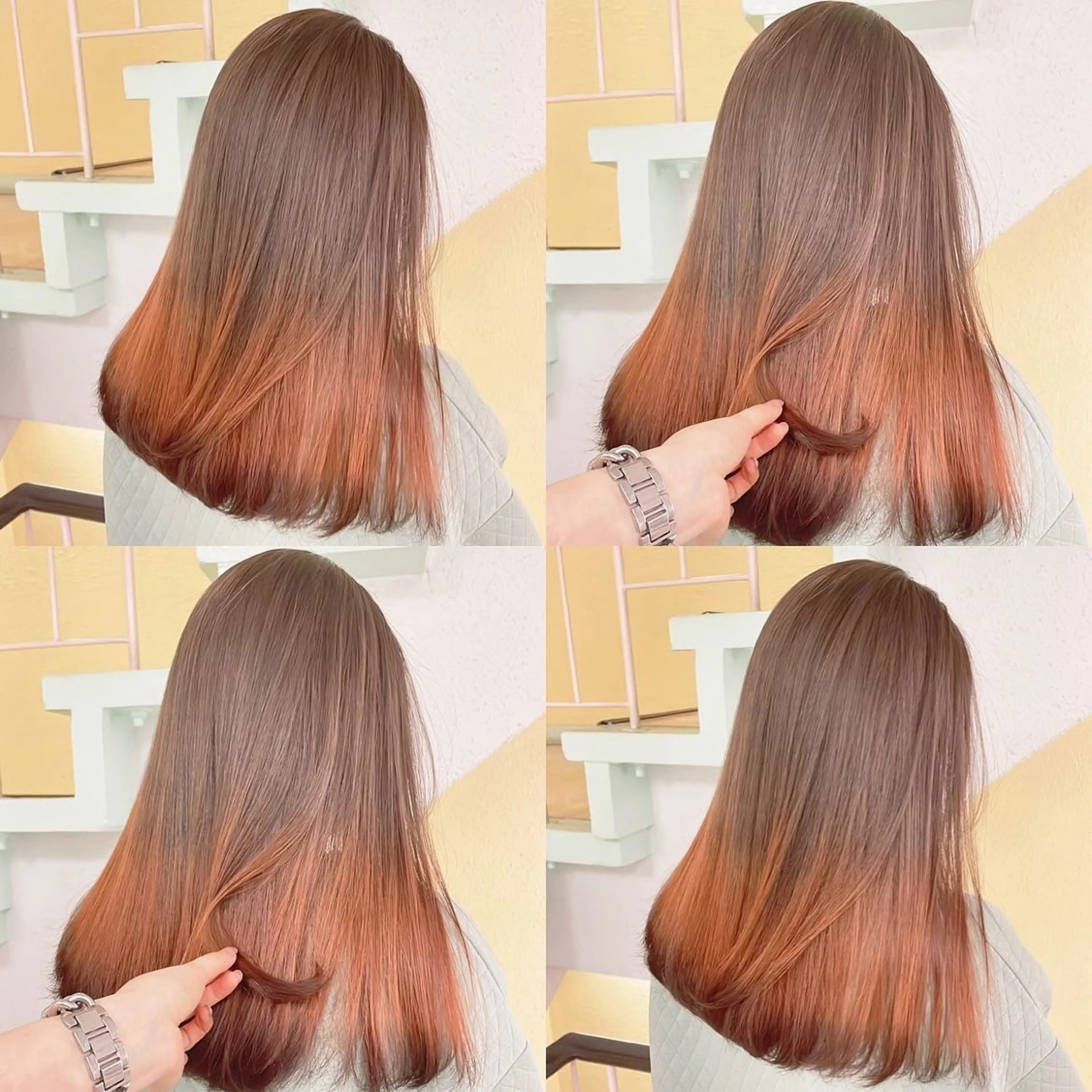 カラー デザインカラー ヘアカラー トリートメント 渋谷:インナーカラー ／🍒エリカ🍒のヘアスタイル