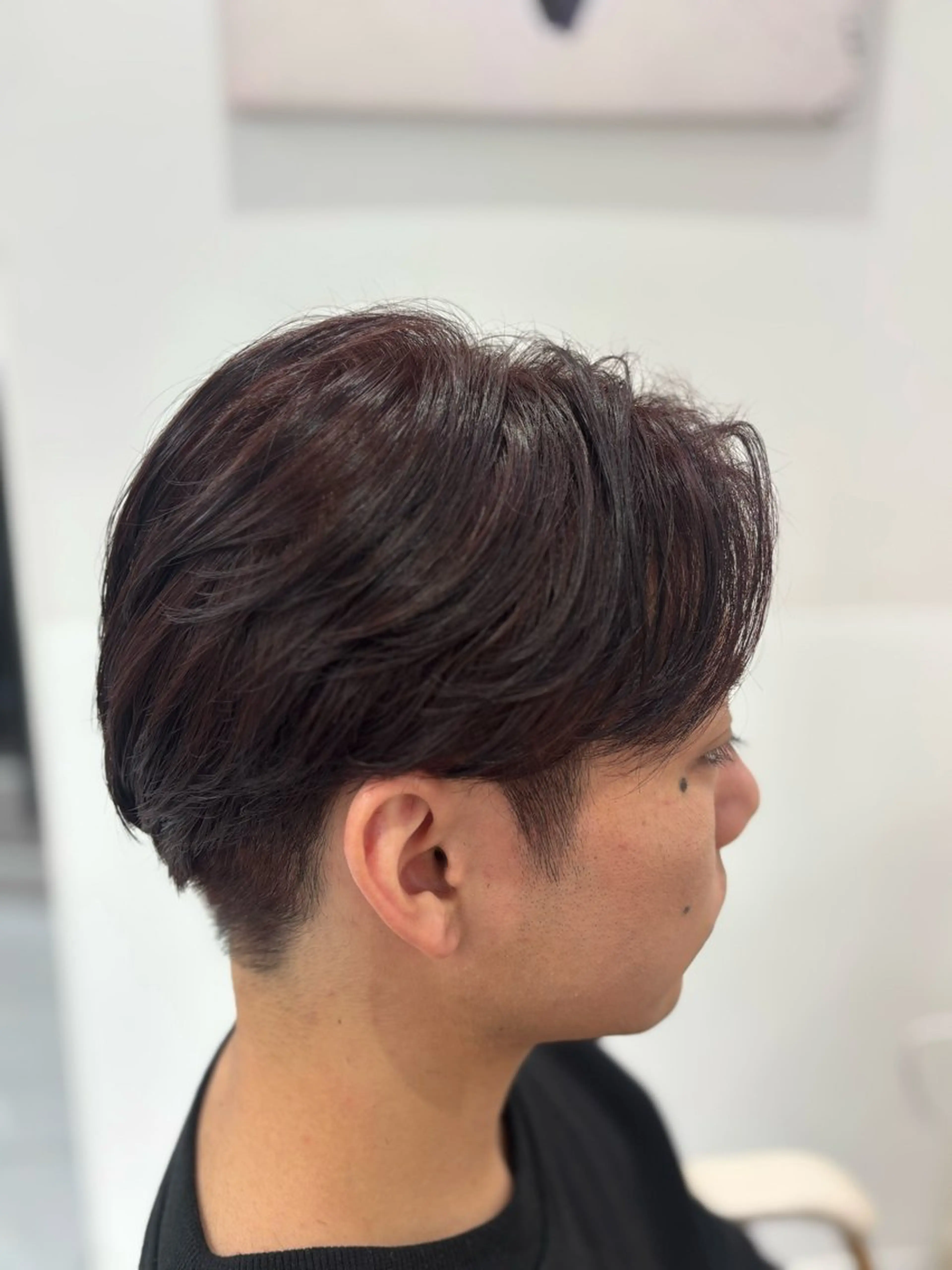 ショート カラー メンズ カット ヘアカラー メンズ特化韓国風 パーマスタイル/りんのヘアスタイル