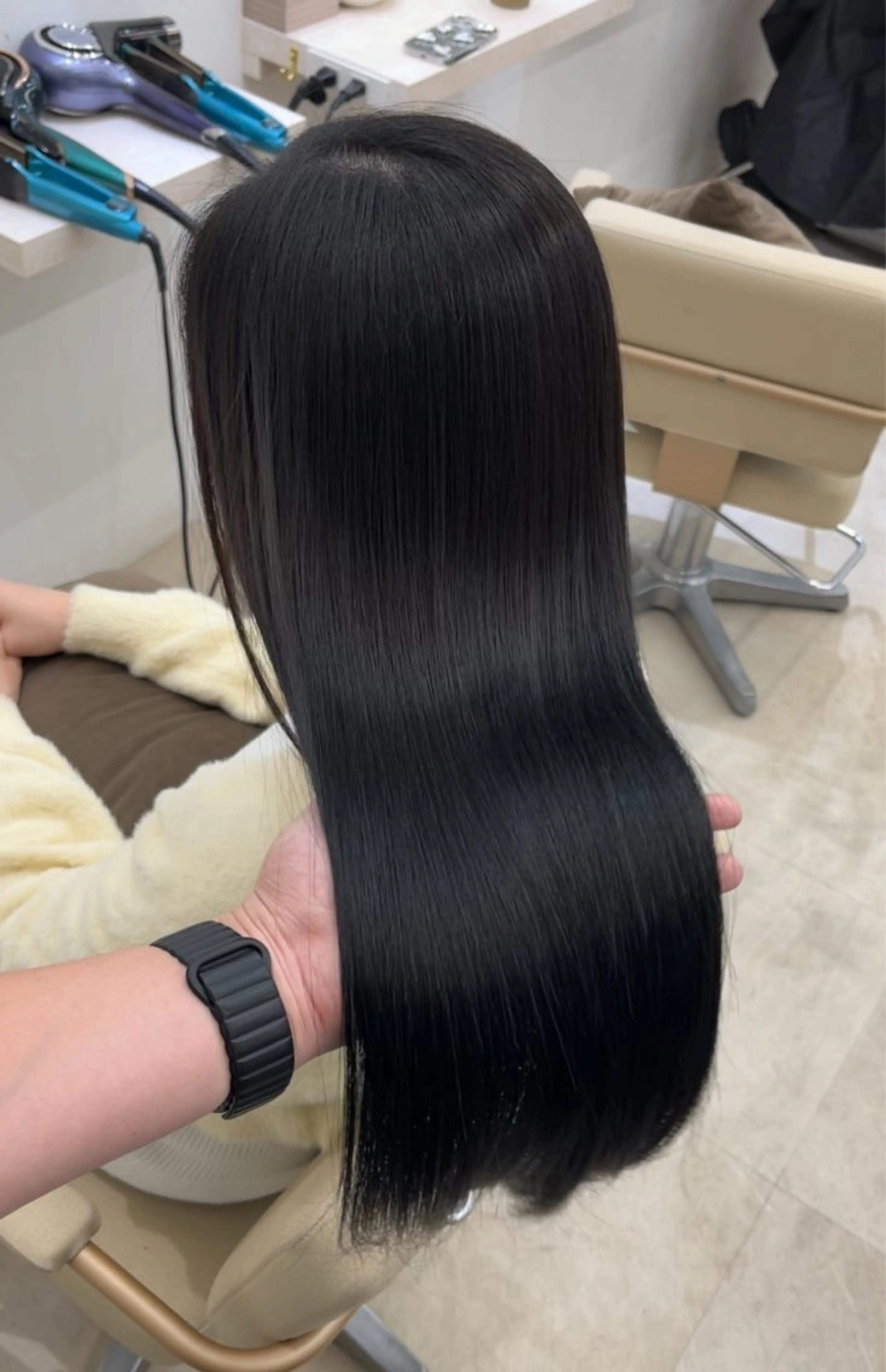 ロング ヘアカラー トリートメント 【髪質改善】縮毛矯正 /core梅田/西尾のヘアスタイル