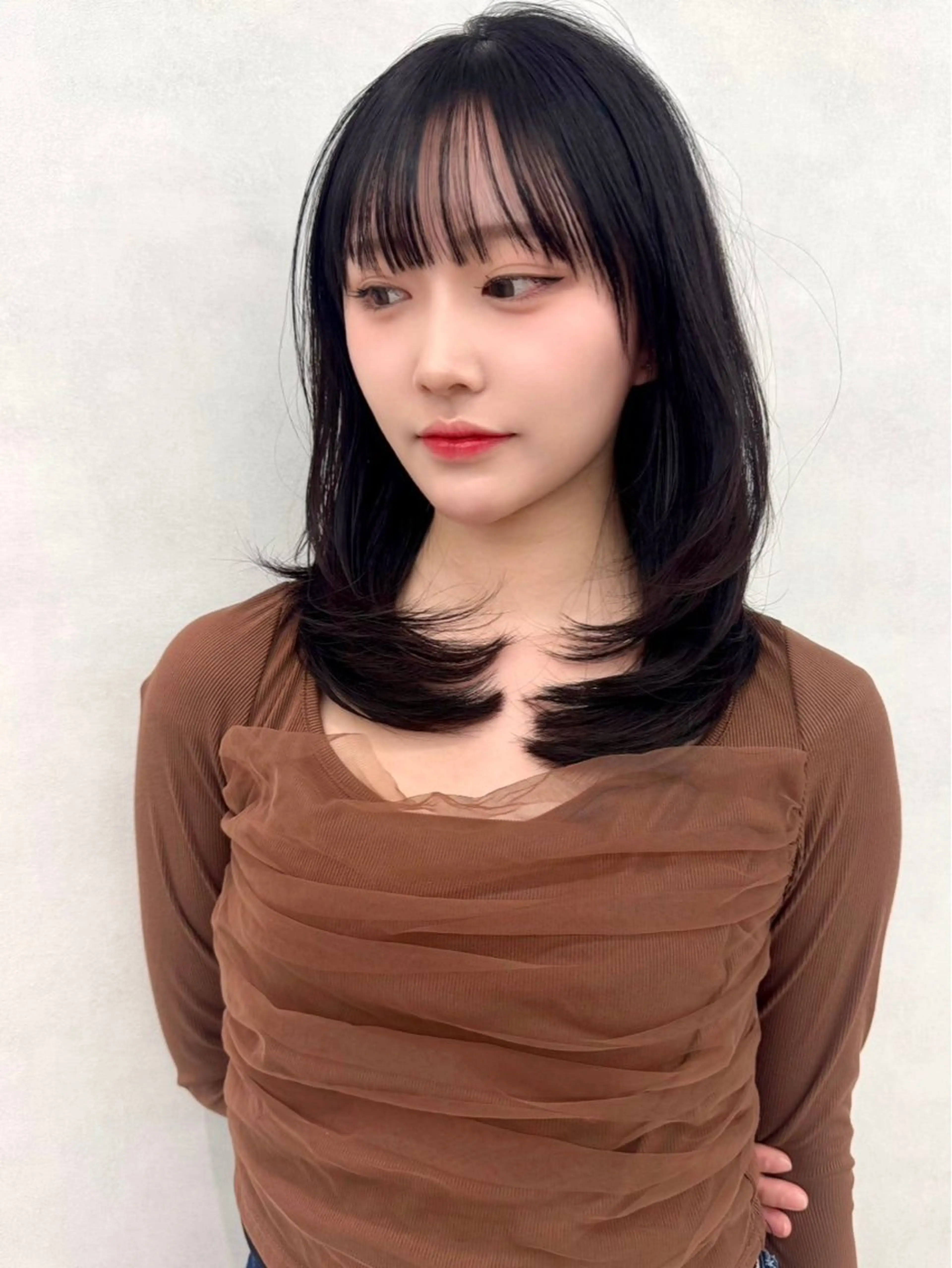 ロング カラー パーマ ヘアアレンジ カット ヘアカラー ✨韓国レイヤー/ 髪質改善✨　冨永剛のヘアスタイル