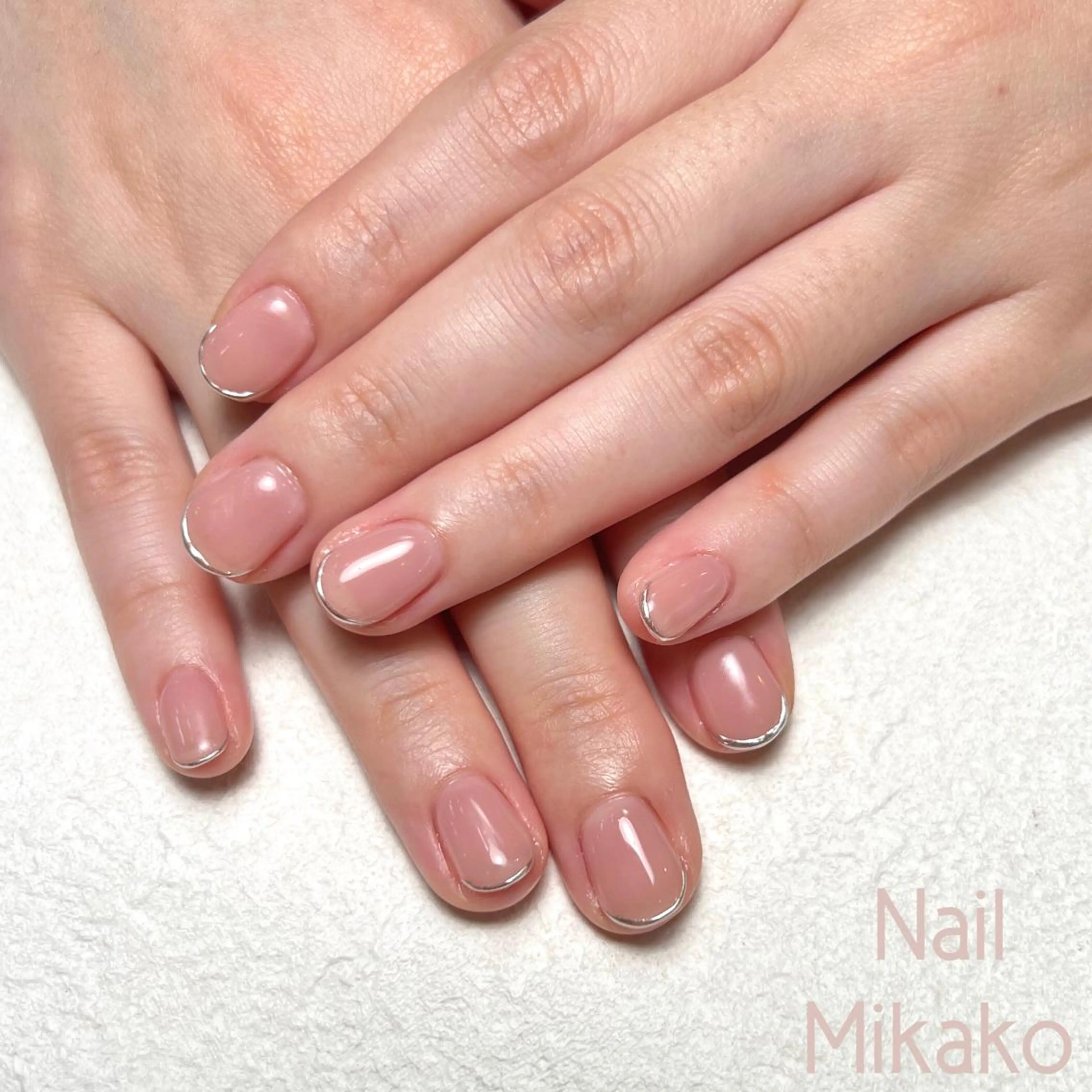 ネイル フレンチネイル ミラーネイル シンプルネイル ブライダルネイル Nail_Mikako所属・Nail Mikakoのネイルデザイン