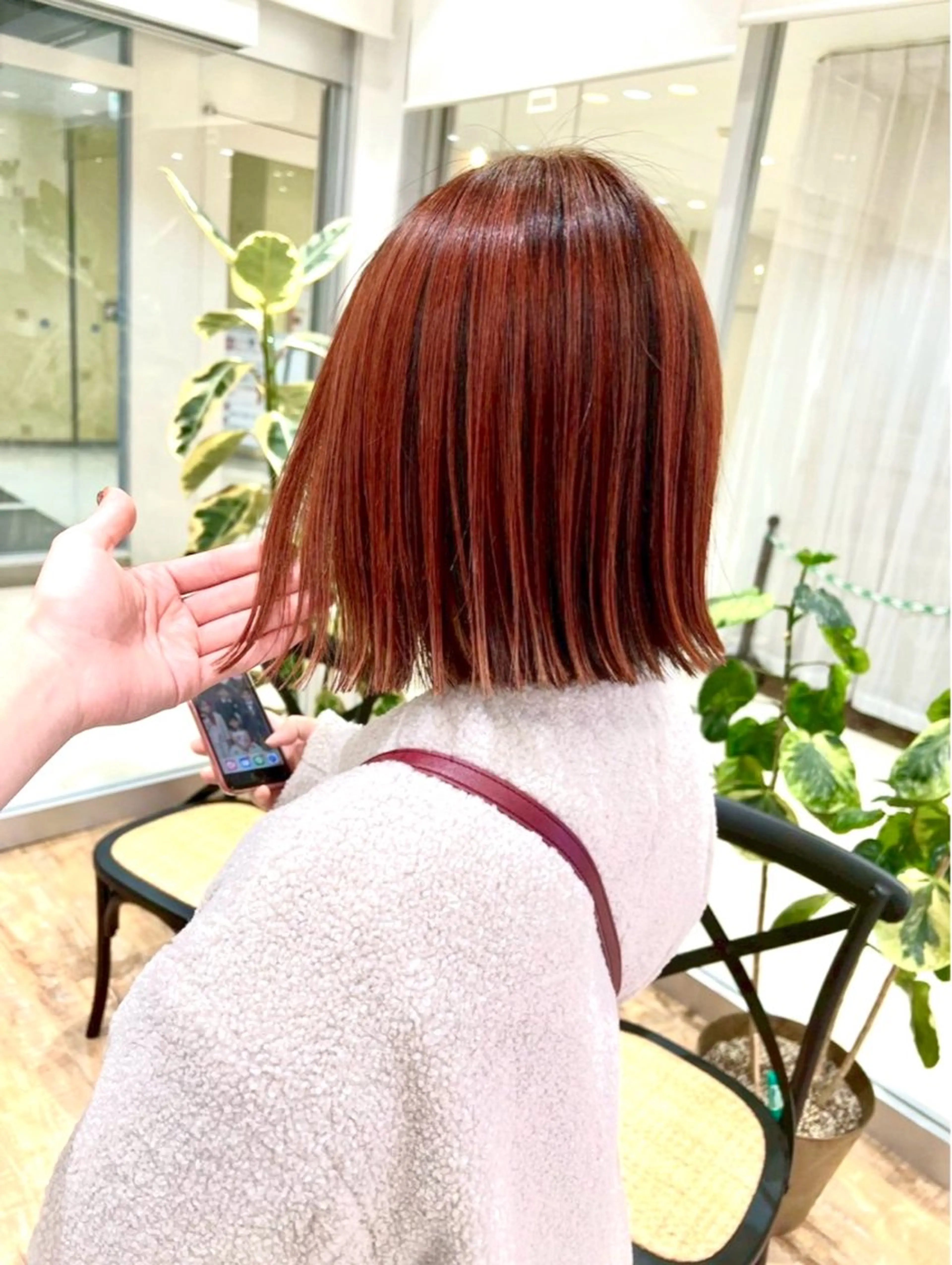 カラー 🍎ピンク、レッド系 暖色カラー🍎あやかのヘアスタイル