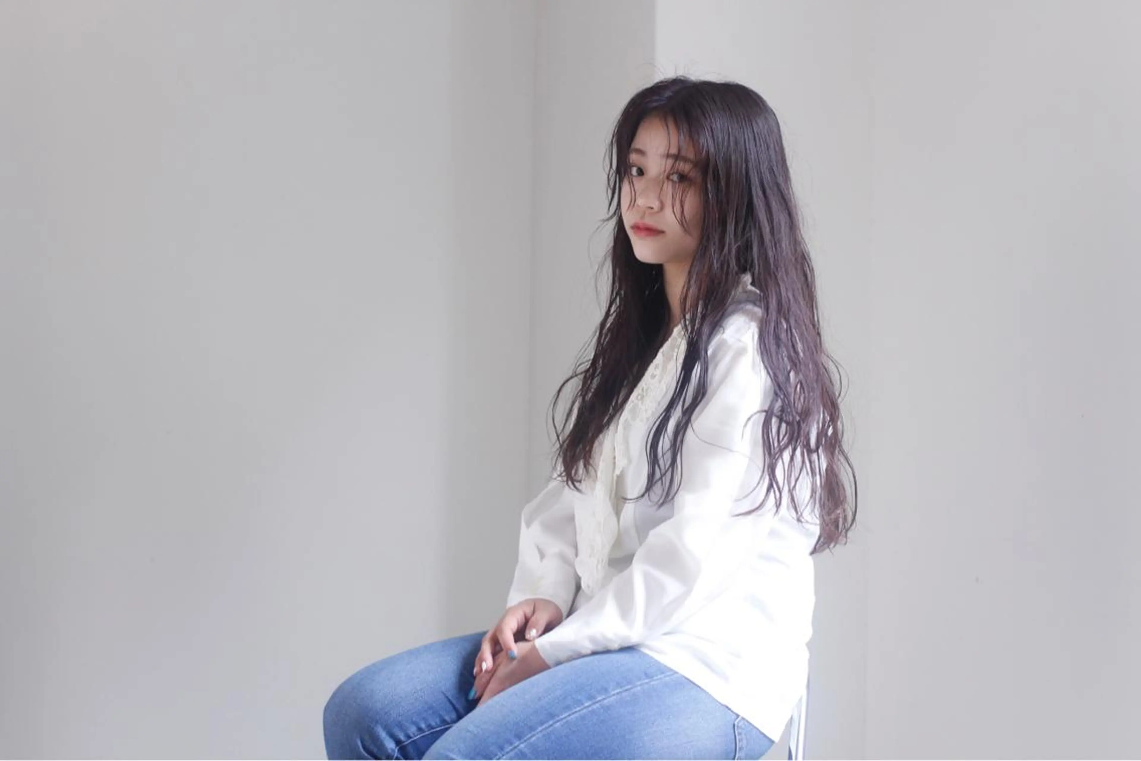 ロング カラー 透明感カラー 韓国×巻ける髪質改善 💍maki💍のヘアスタイル