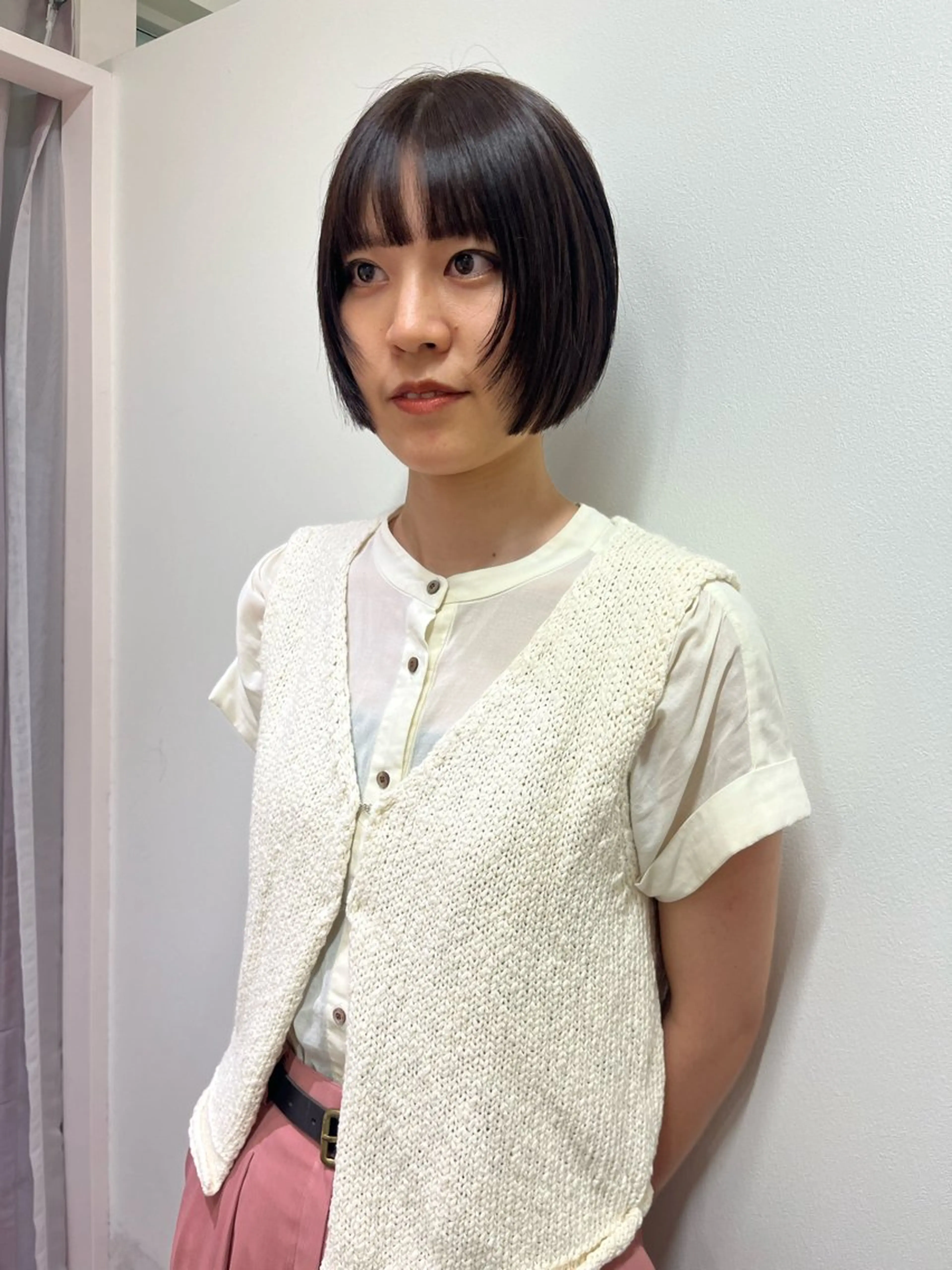 ショート カラー カット ヘアカラー トリートメント 松村 澪里のヘアスタイル