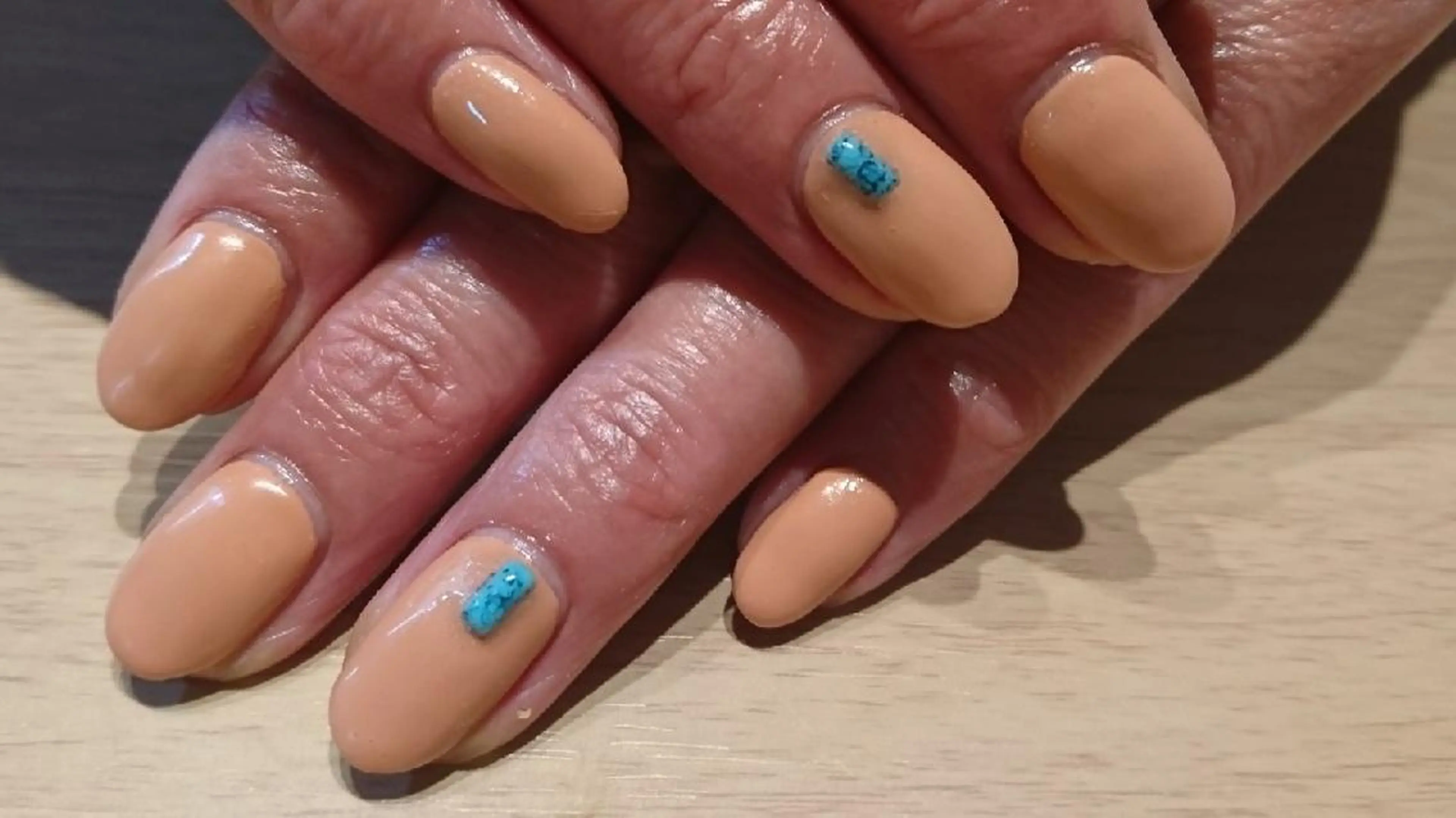 ネイル ワンカラーネイル ストーンネイル Nail Space R所属・ネイルスペースR 小林のネイルデザイン