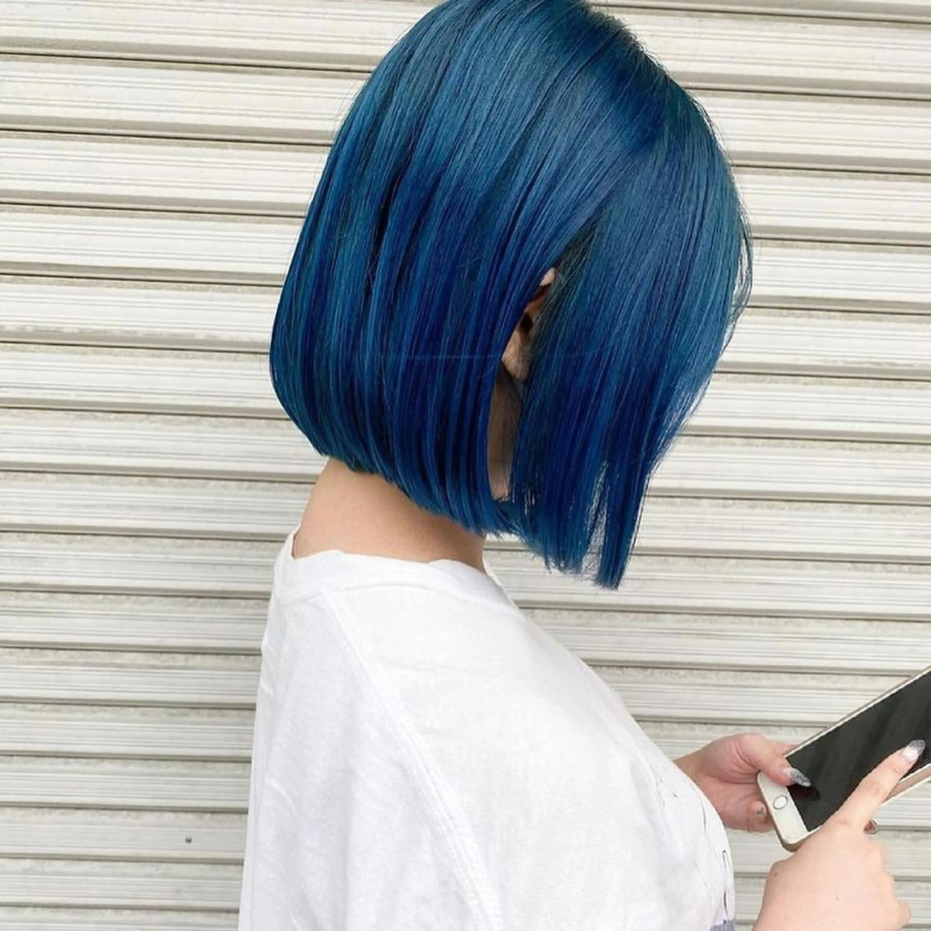 ショート ボブ ヘアカラー アメモリ ヒロアキのヘアスタイル