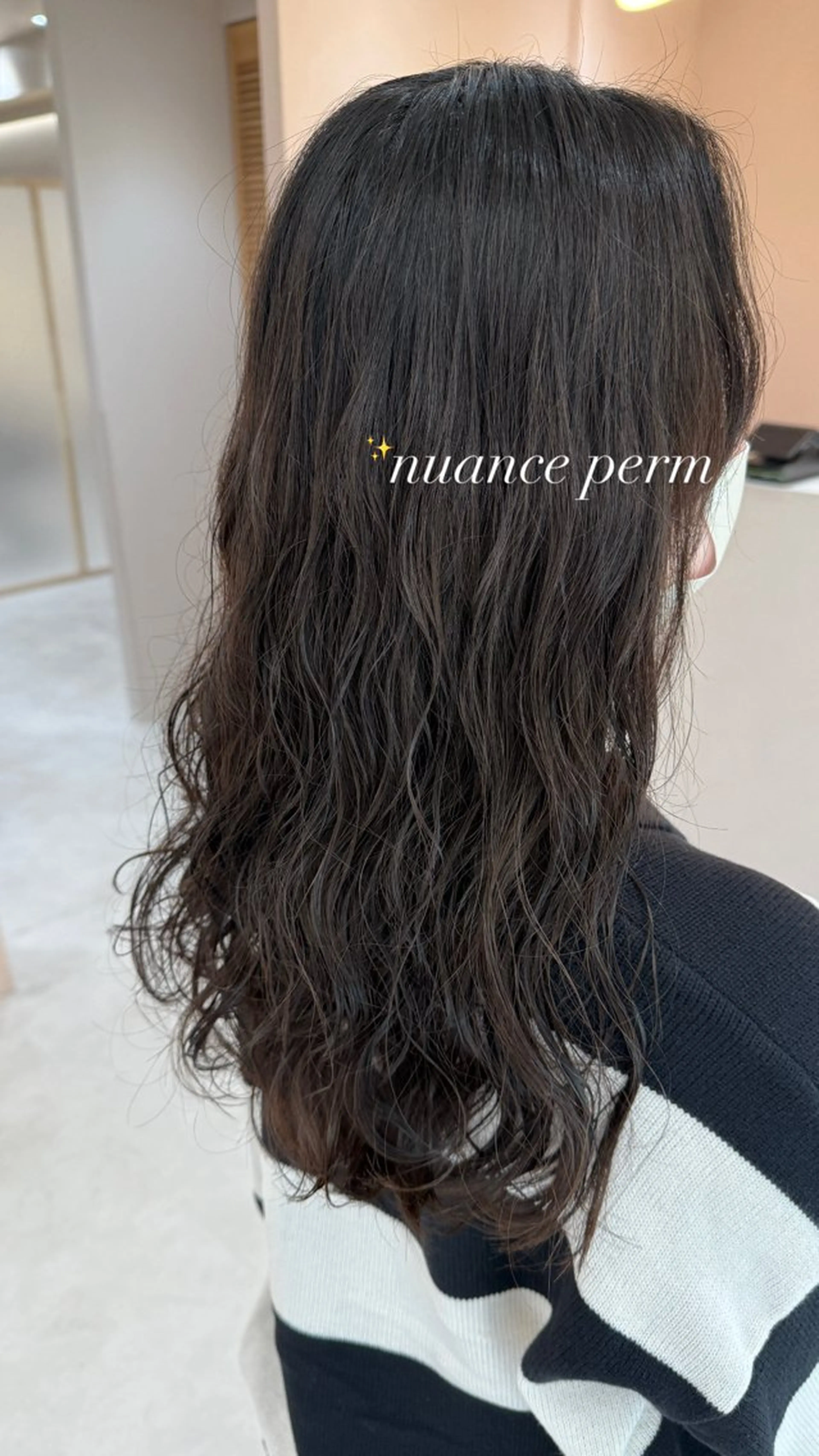 ロング パーマ カット ヘアカラー パーマ 🫧赤み消しカラー nanami🫧のヘアスタイル