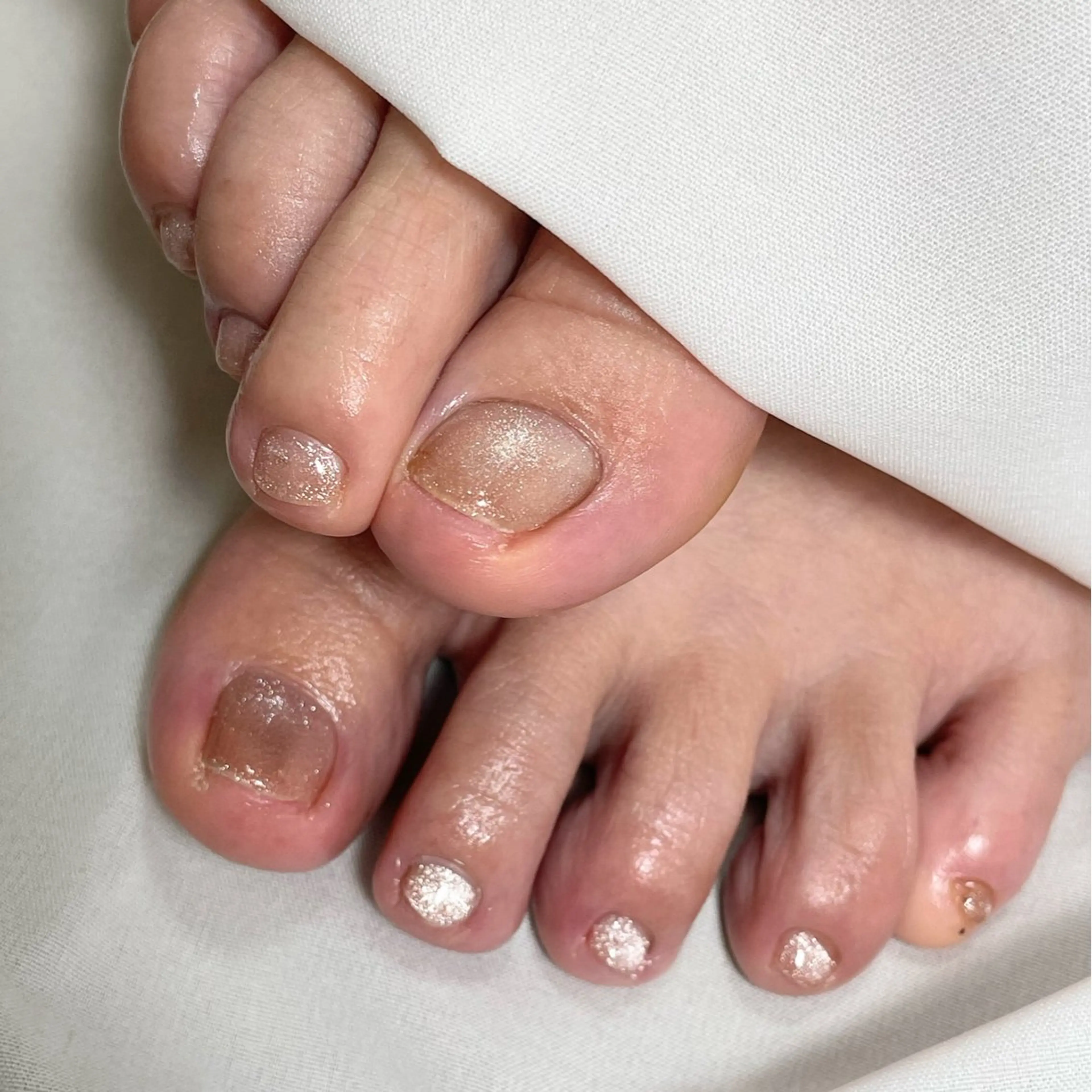 フット/ワンカラー（フットバス/フットシャンプー／甘皮ケア/ジェル)※オフ込みの写真
