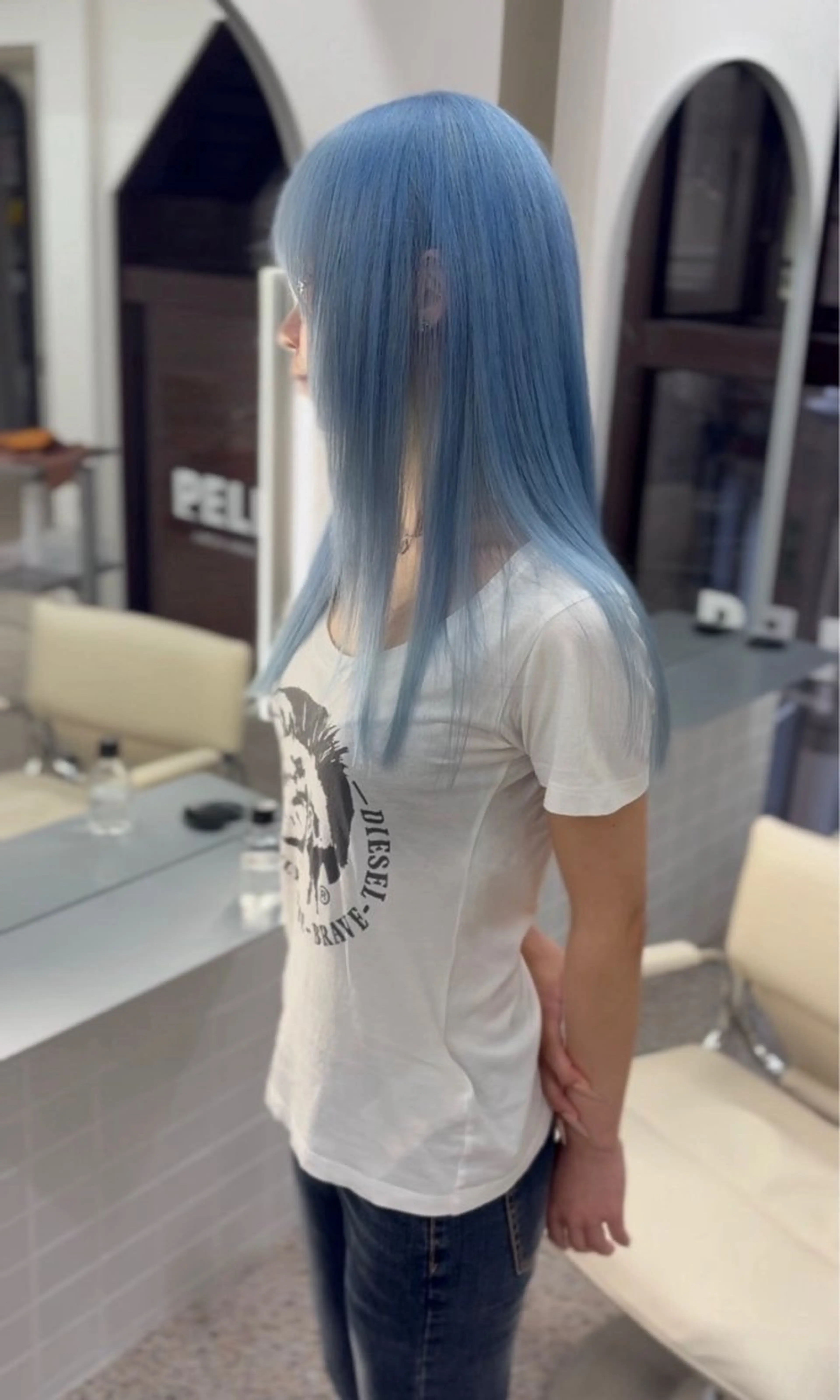 ロング ヘアカラー トリートメント pele 梅田所属・PELEハイトーン shinobuのヘアスタイル