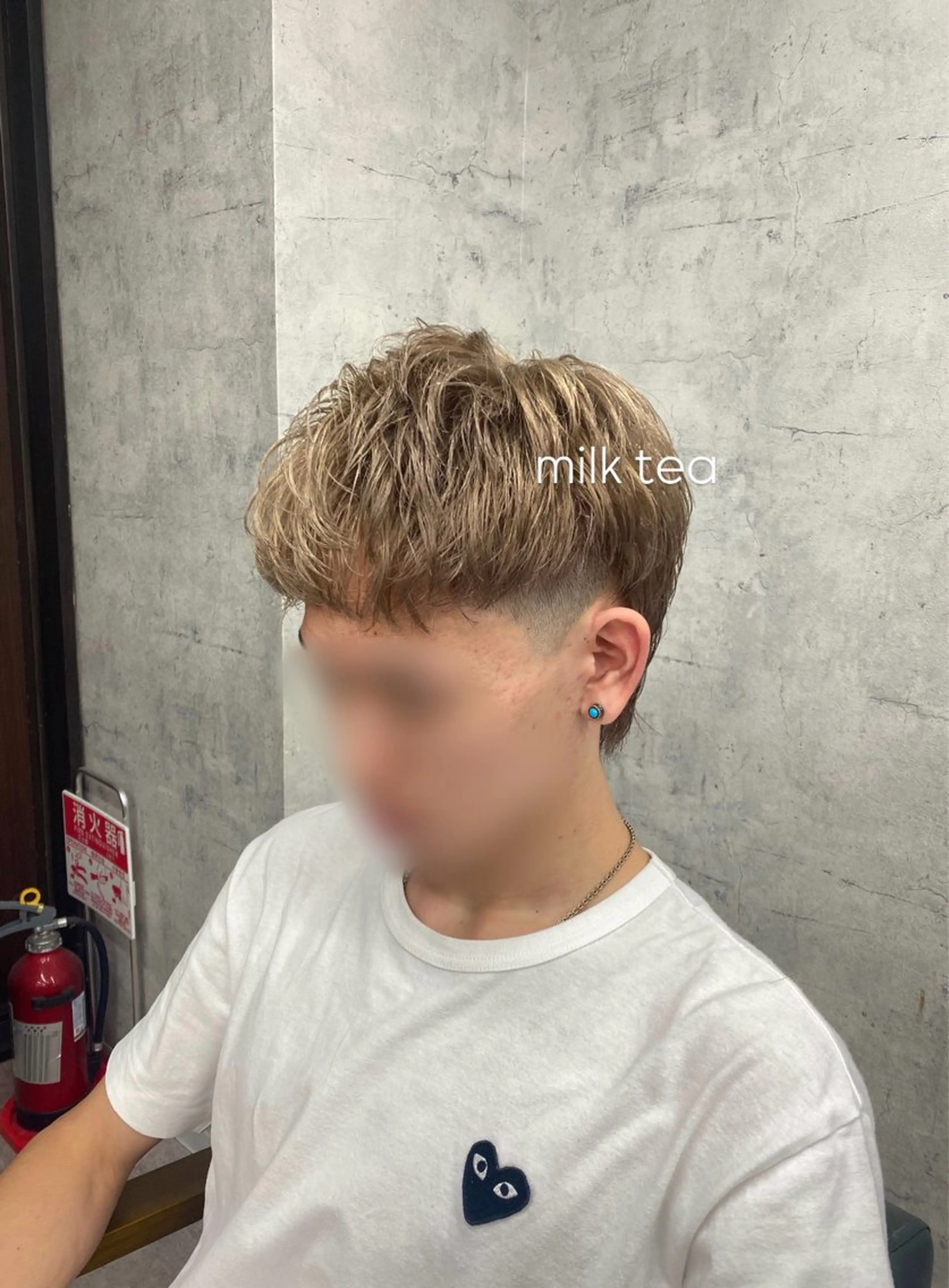 カラー メンズ ヘアカラー limitみづき🌙 ブリーチカラーのヘアスタイル