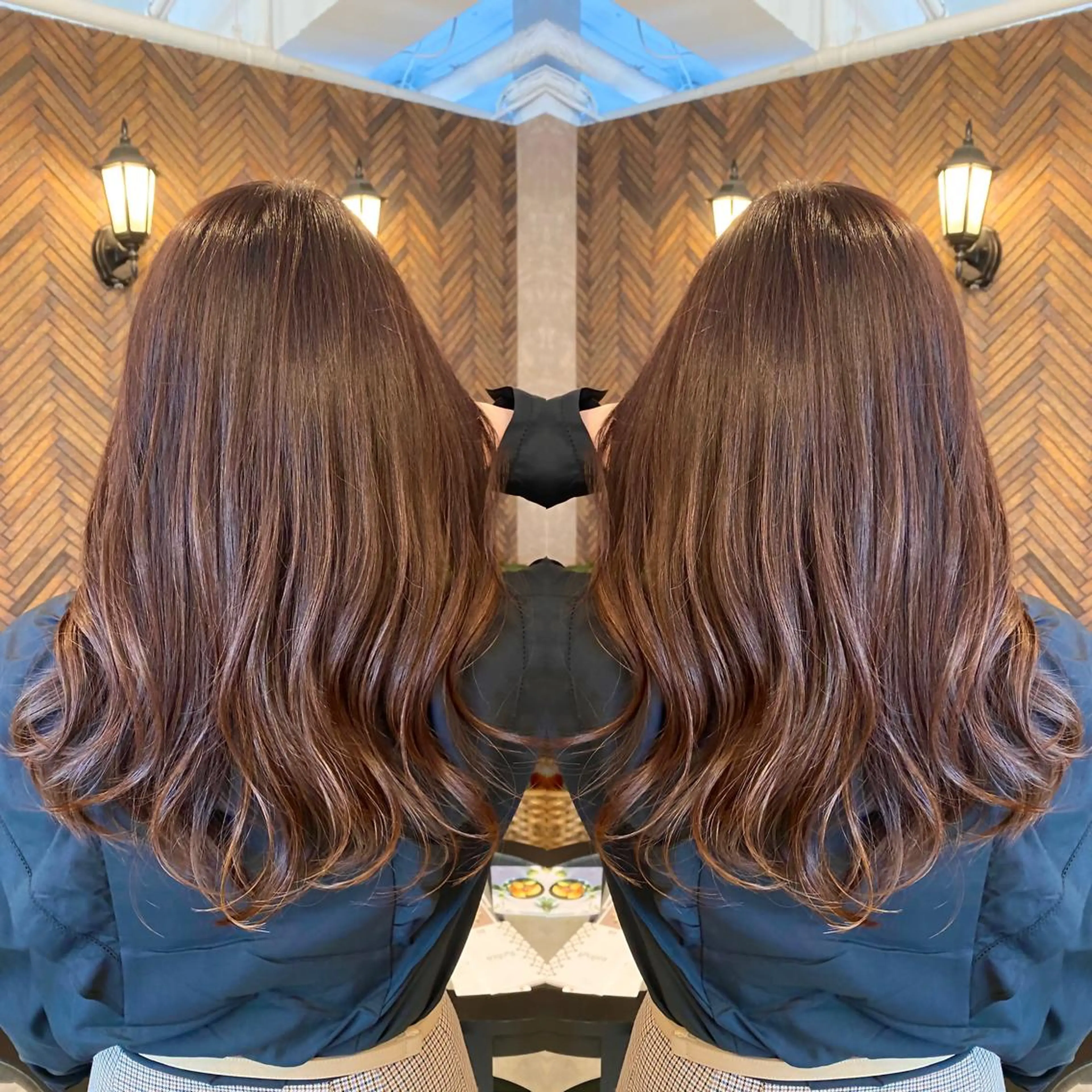 ロング カラー カット トリートメント tocca 💜石田愛結💜のヘアスタイル
