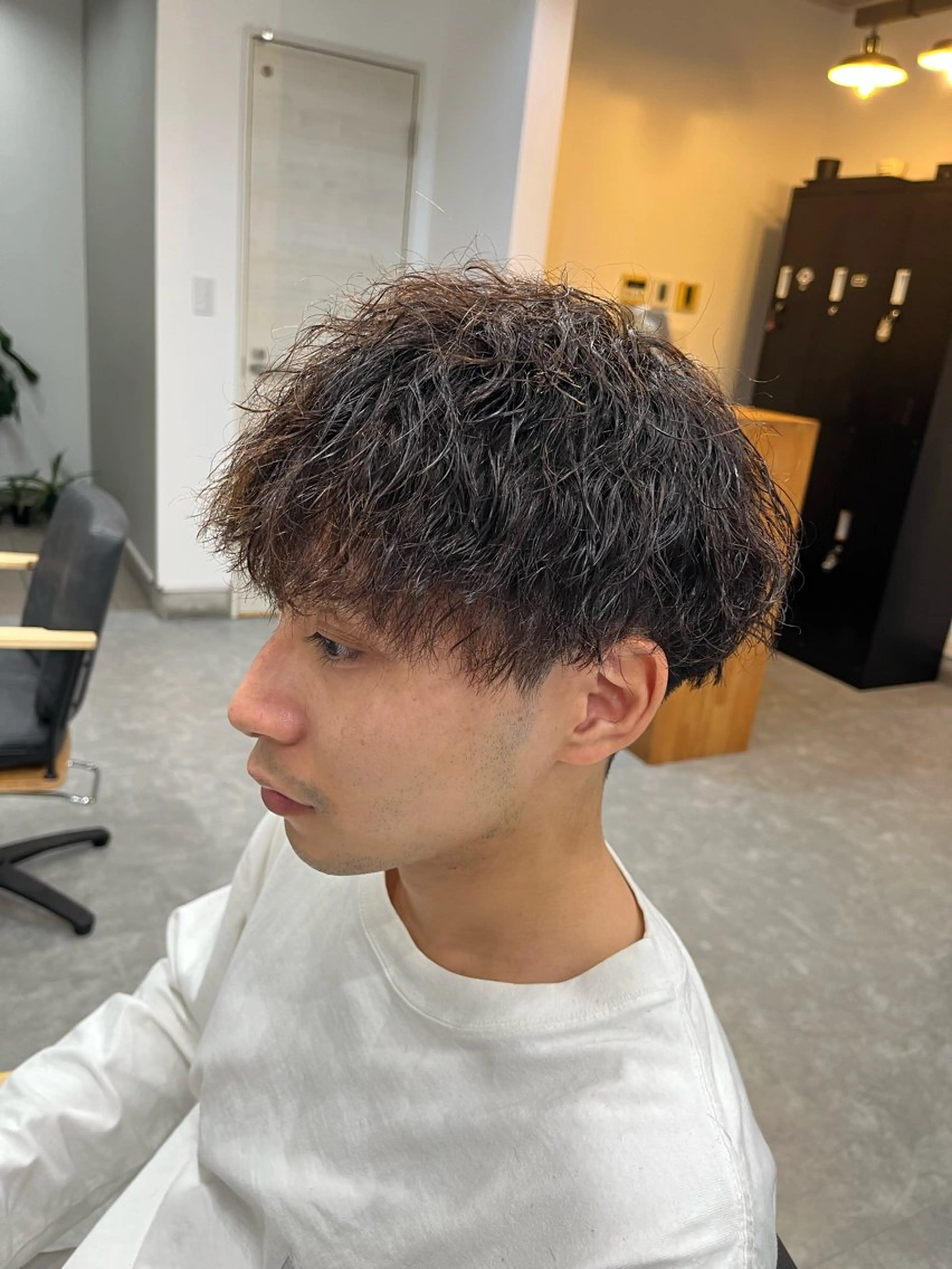 ショート パーマ メンズ マッシュ 縮毛矯正/メンズ パーマWATARUのヘアスタイル