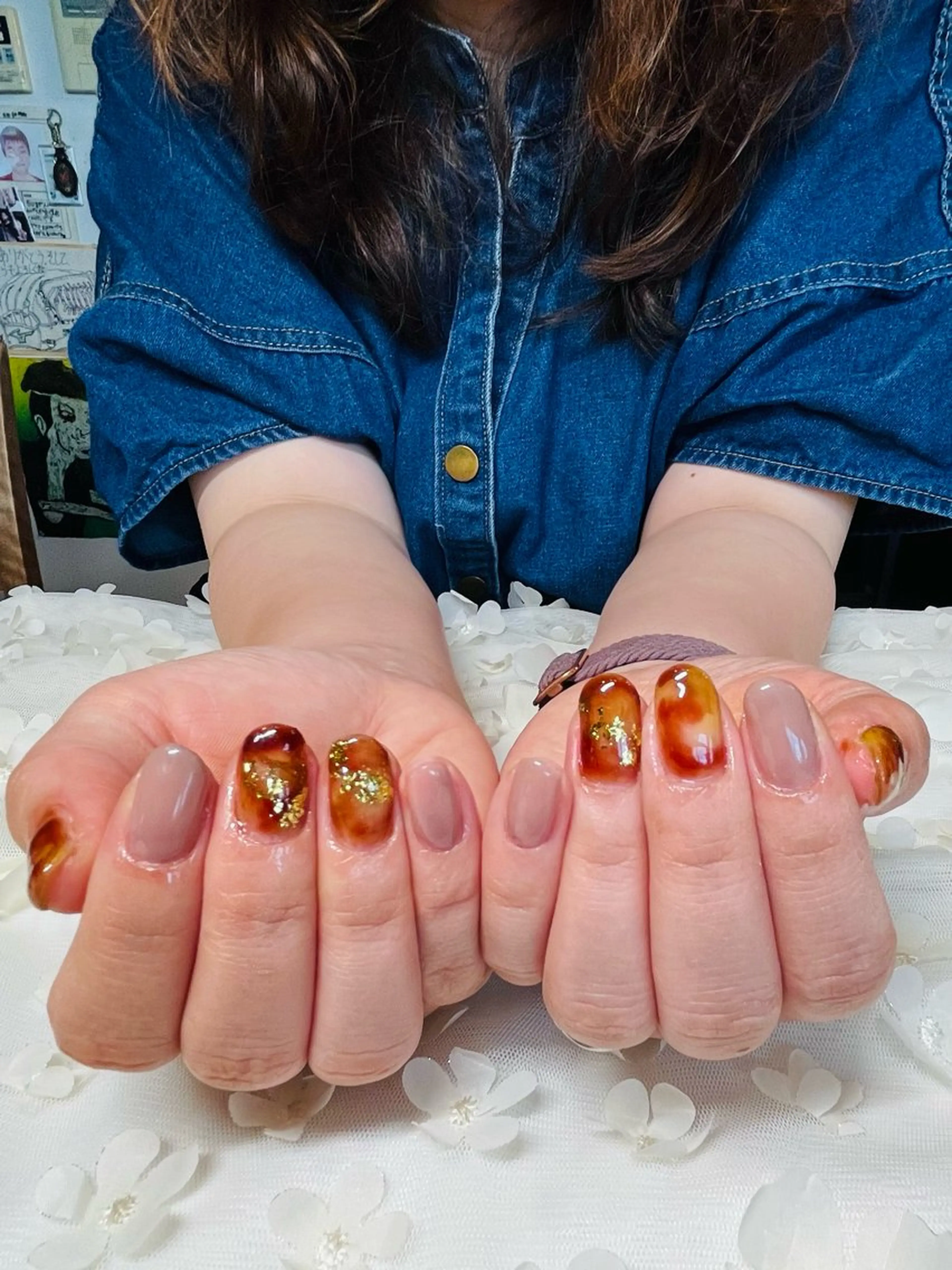ネイル べっ甲ネイル ハンドネイル GARDEN GELのネイルデザイン