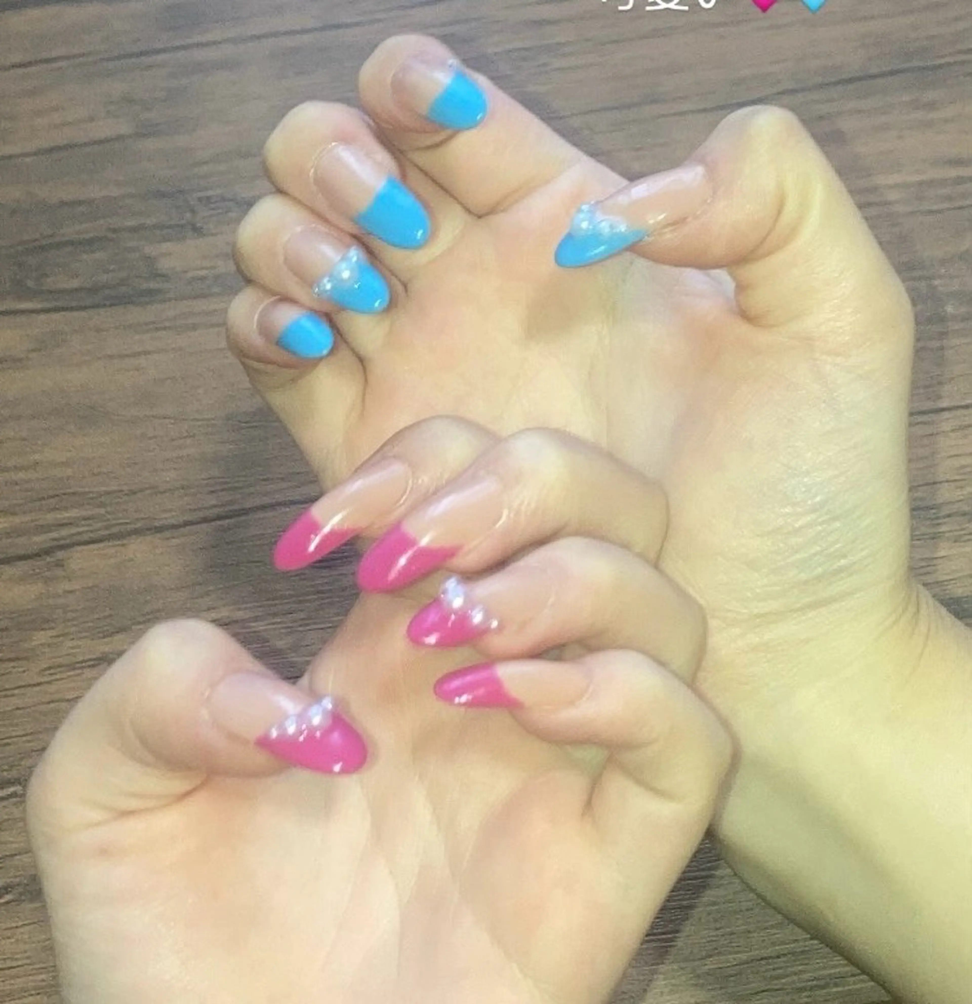 ネイル フレンチネイル 🦋Hina🦋 ８月予約受付中✨のネイルデザイン