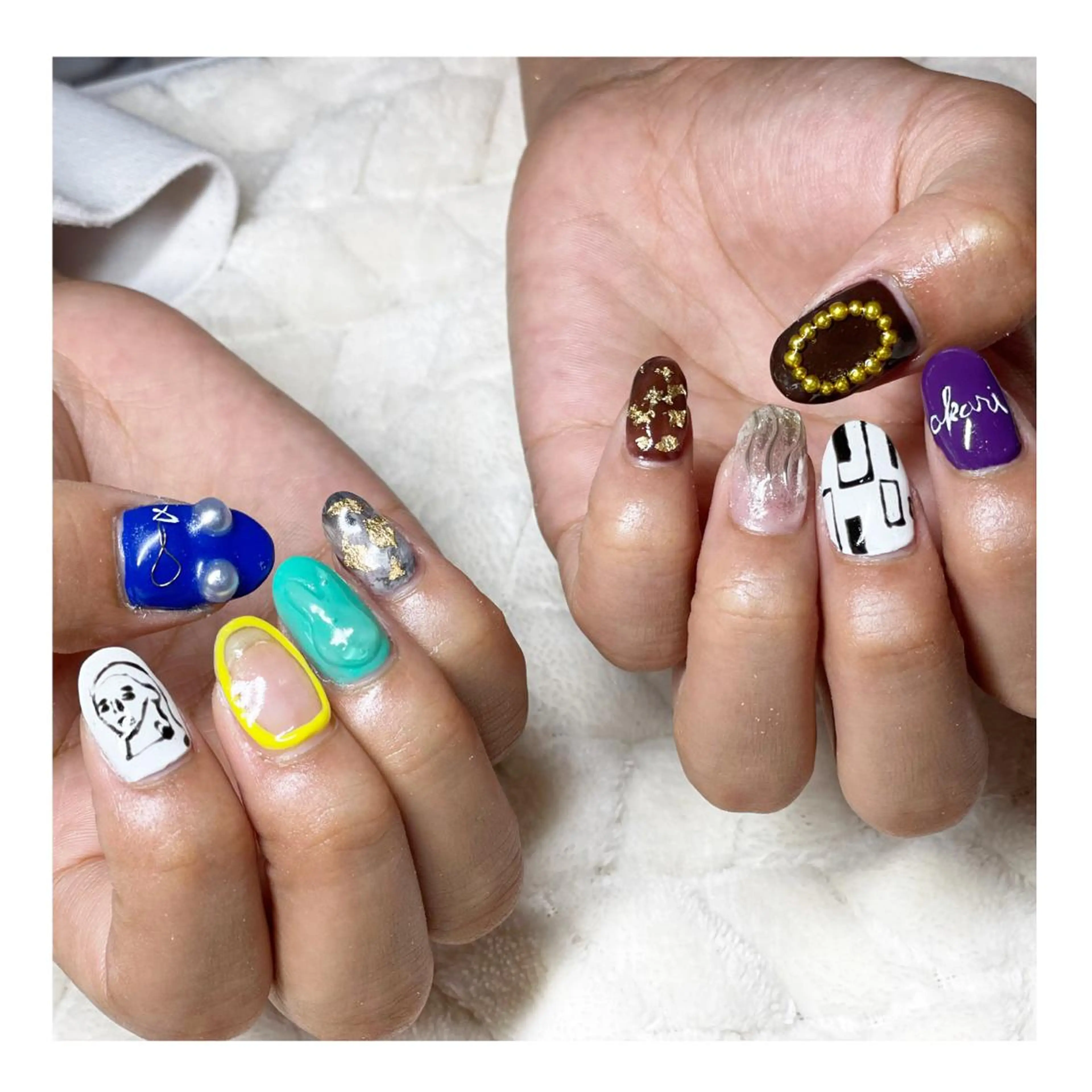 ネイル アートネイル ジェルネイル ハンドネイル LaLa Peach 福岡のネイルデザイン