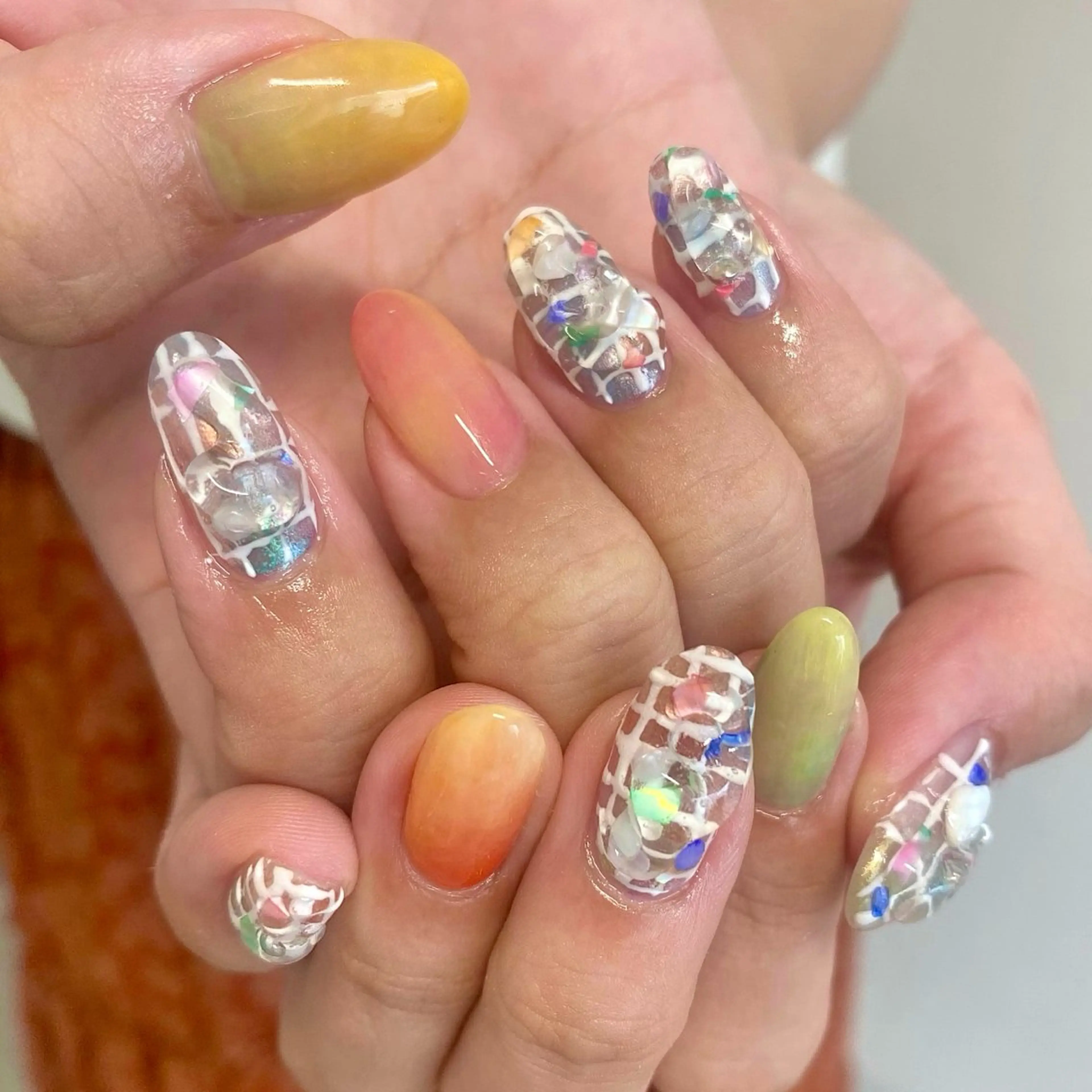 ネイル ぷっくりネイル ハンドネイル Blomeel Nailのネイルデザイン