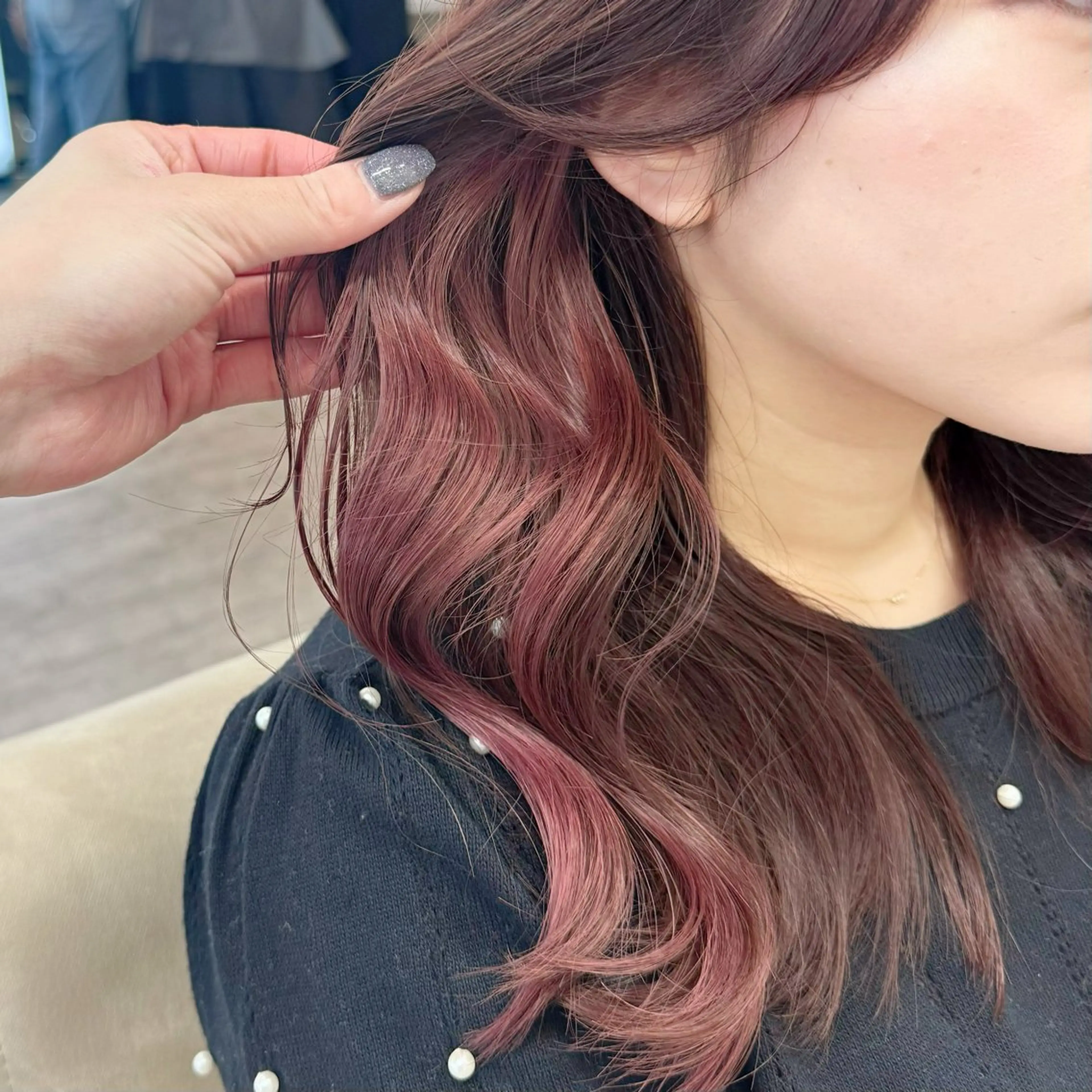 セミロング カラー モテ髪カラー💗🫧 CHIHIROのヘアスタイル