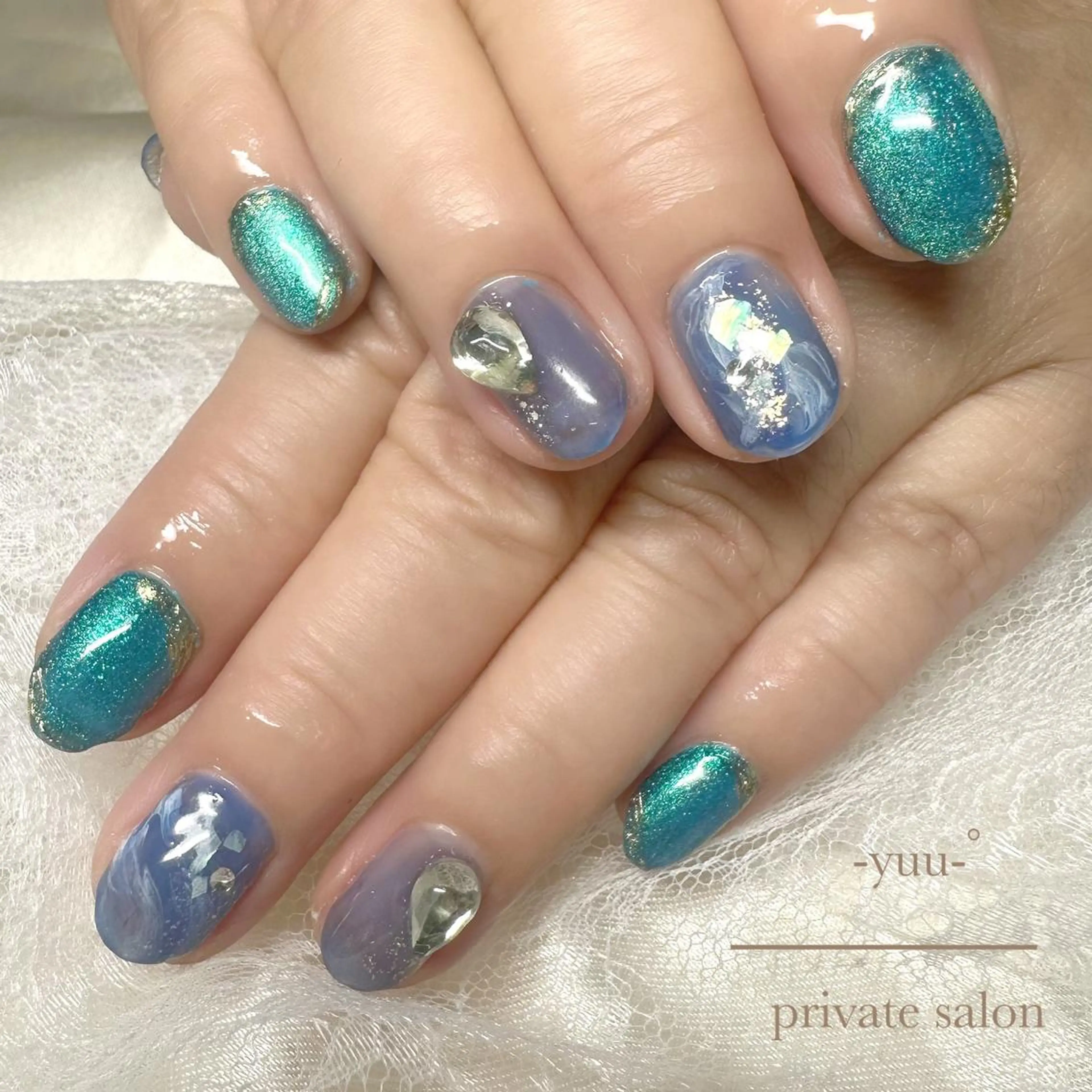 ショート ネイル アートネイル -yuu-所属・Lino ﾟのネイルデザイン