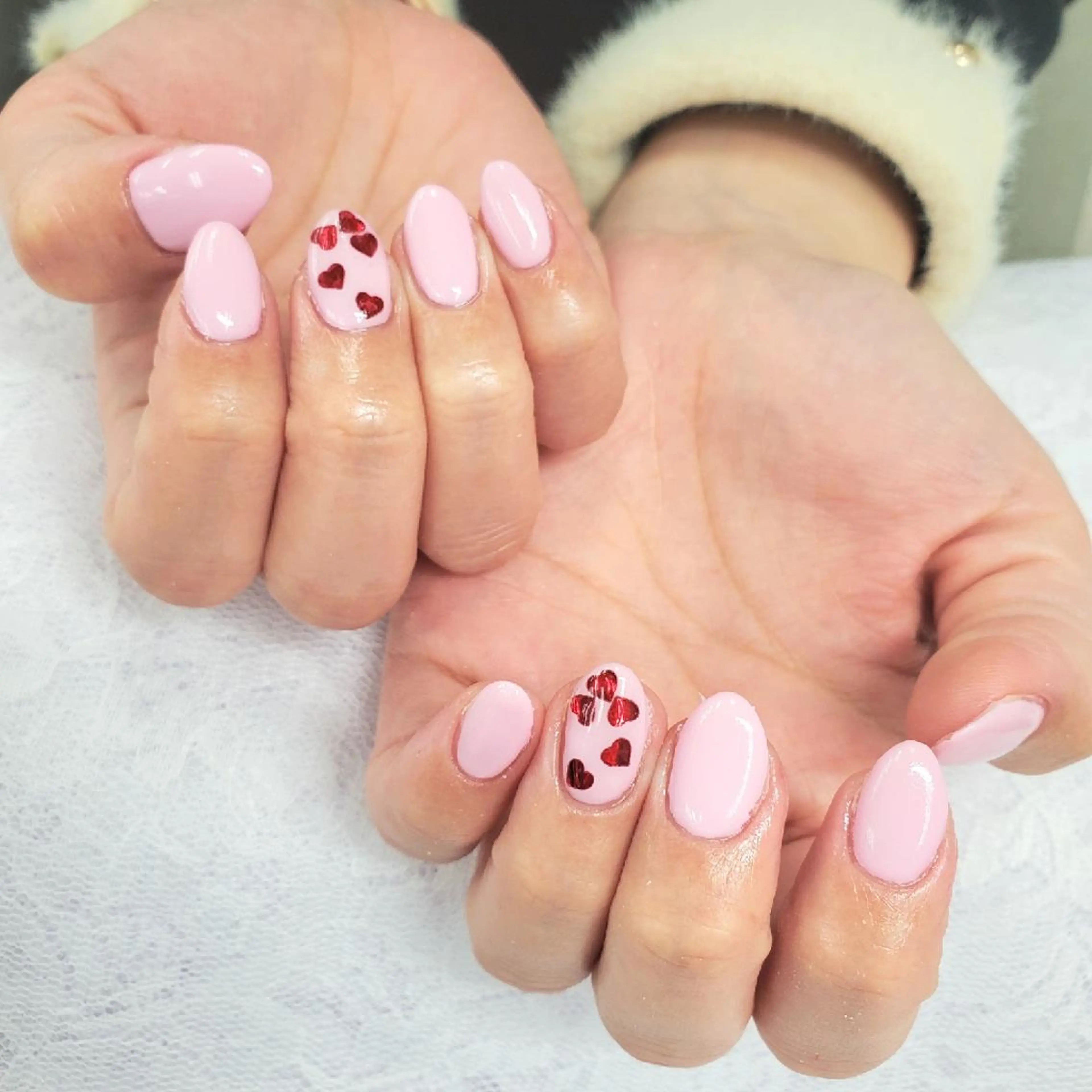 ネイル ハート ハンドネイル bianca 堀なぎさのネイルデザイン