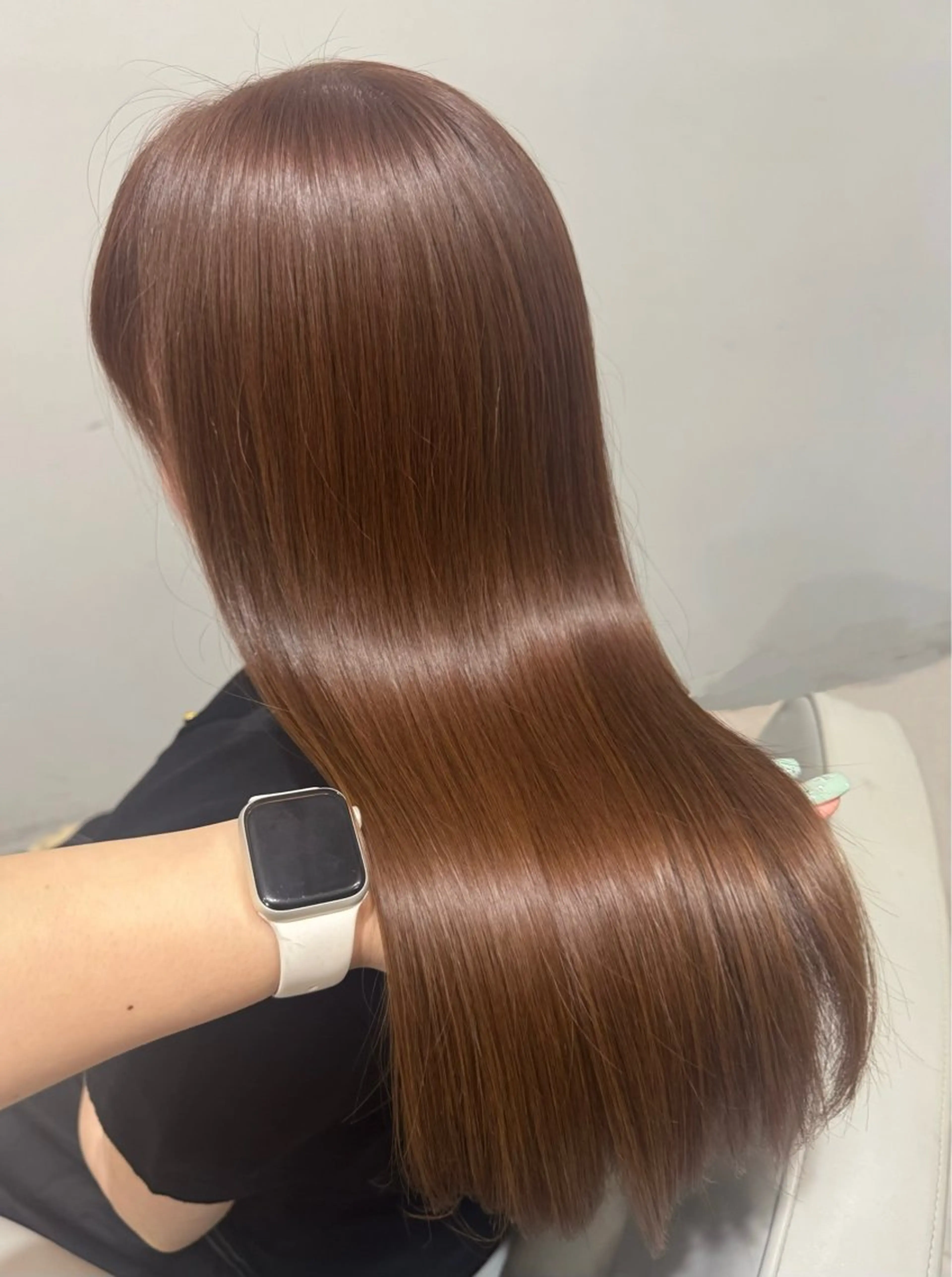 【ミニモ限定🤎】ブリーチなし暖色カラー🐈🤎3step treatment🤎保湿tr付き🤎の写真