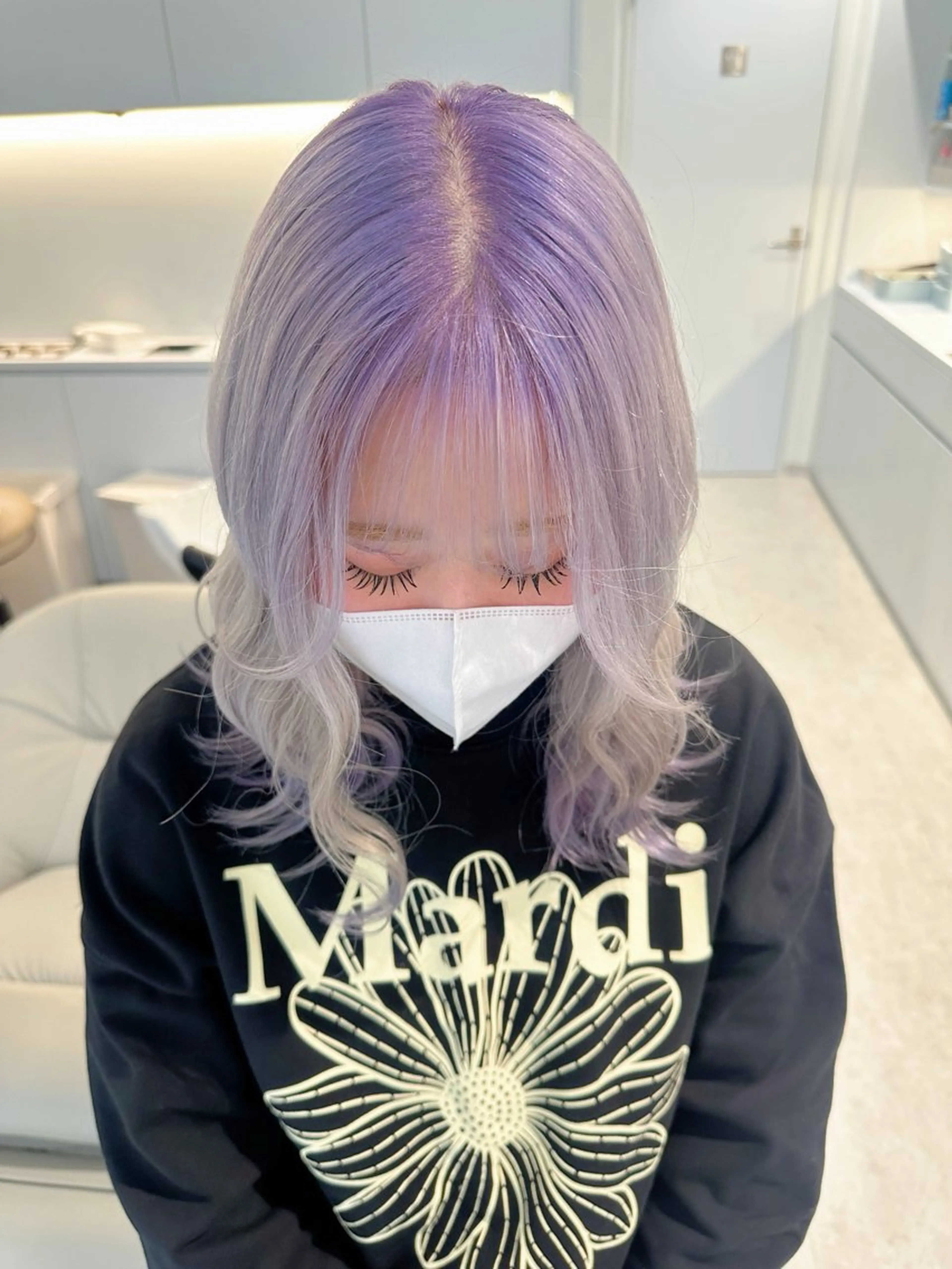 ミディアム カラー ブリーチ ヘアカラー 梅田ハイトーン 🥣chiakiのヘアスタイル