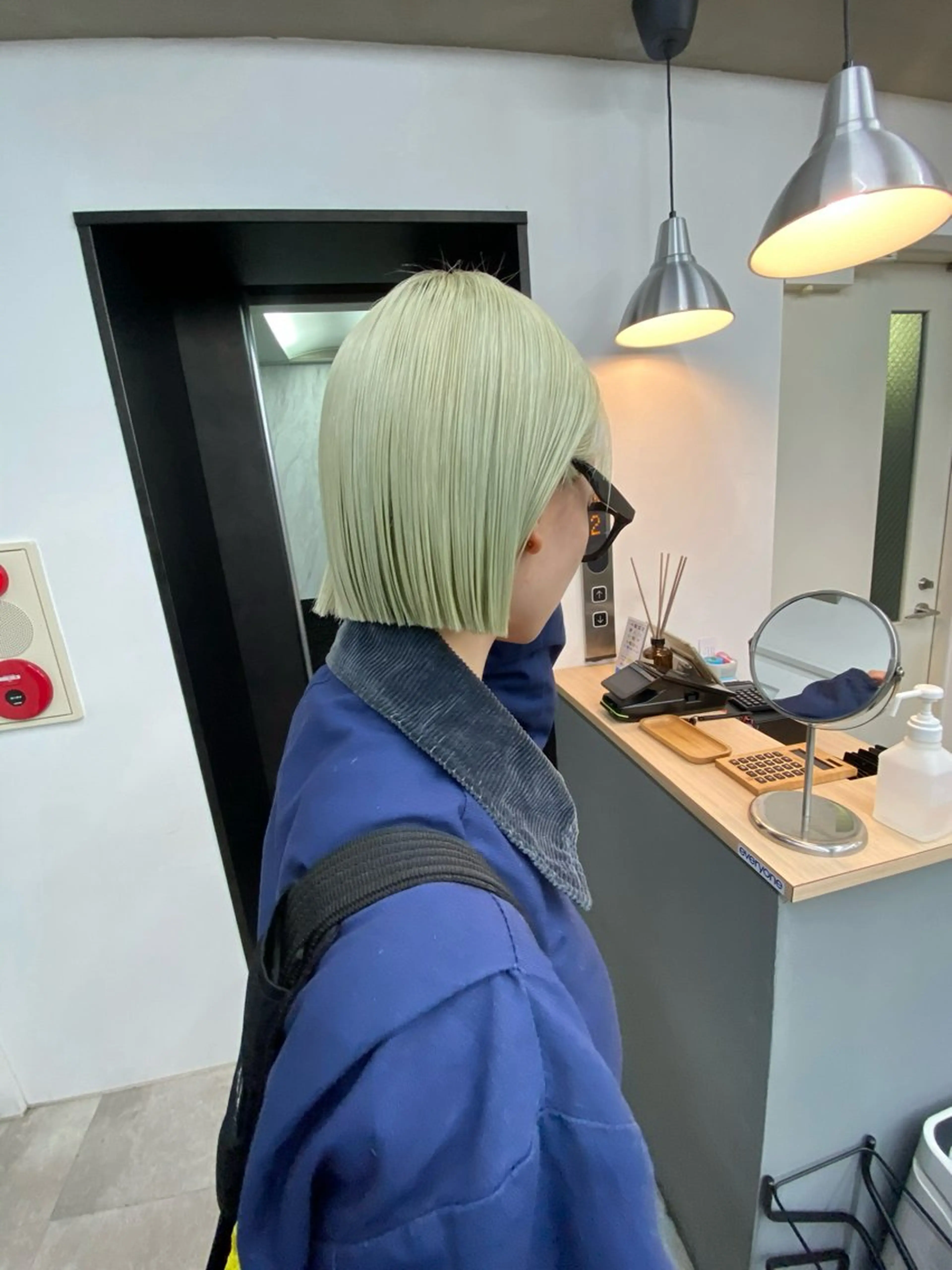 ミディアム ヘアカラー 河坂 昌恵のヘアスタイル