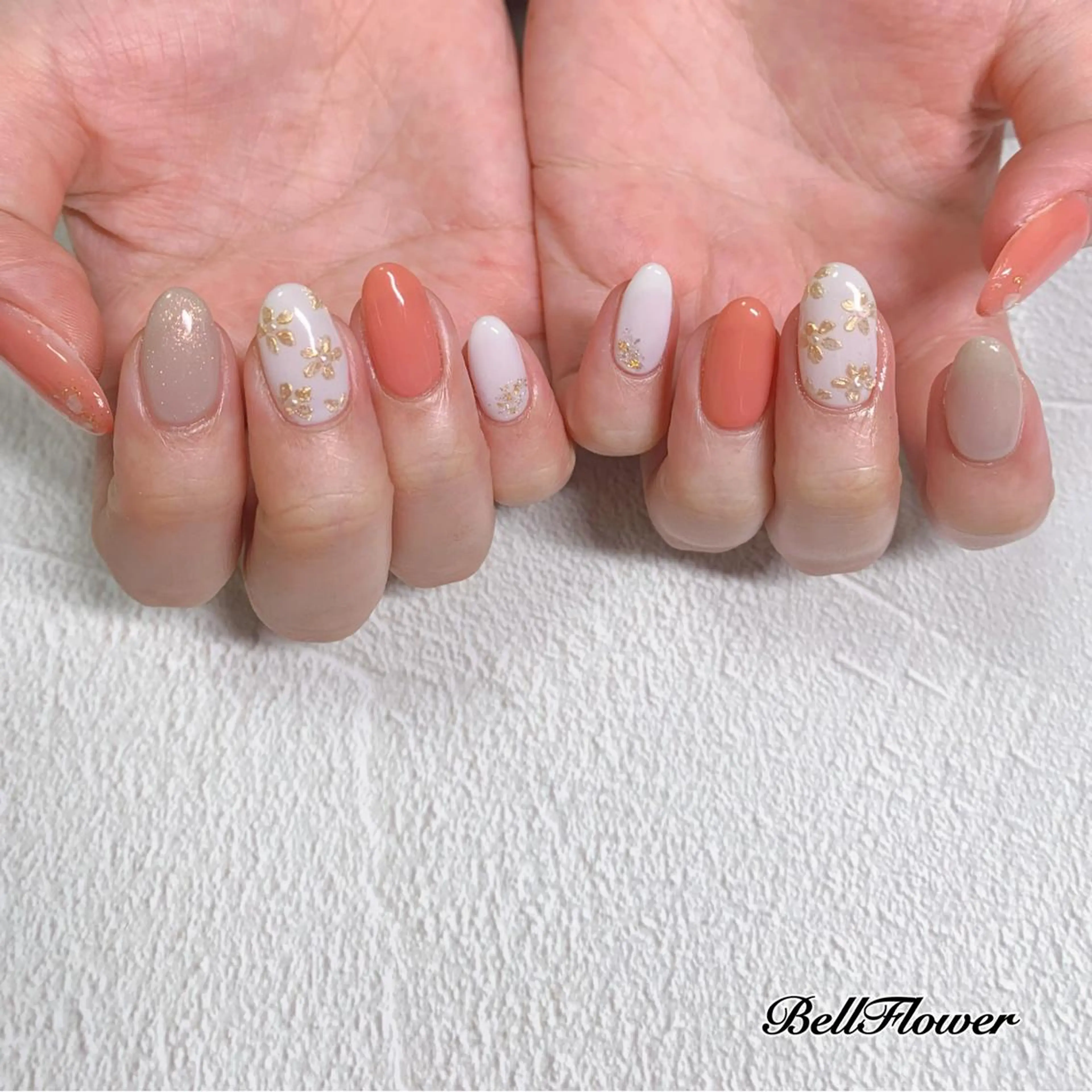 ネイル ハンドネイル Bell Flowerのネイルデザイン