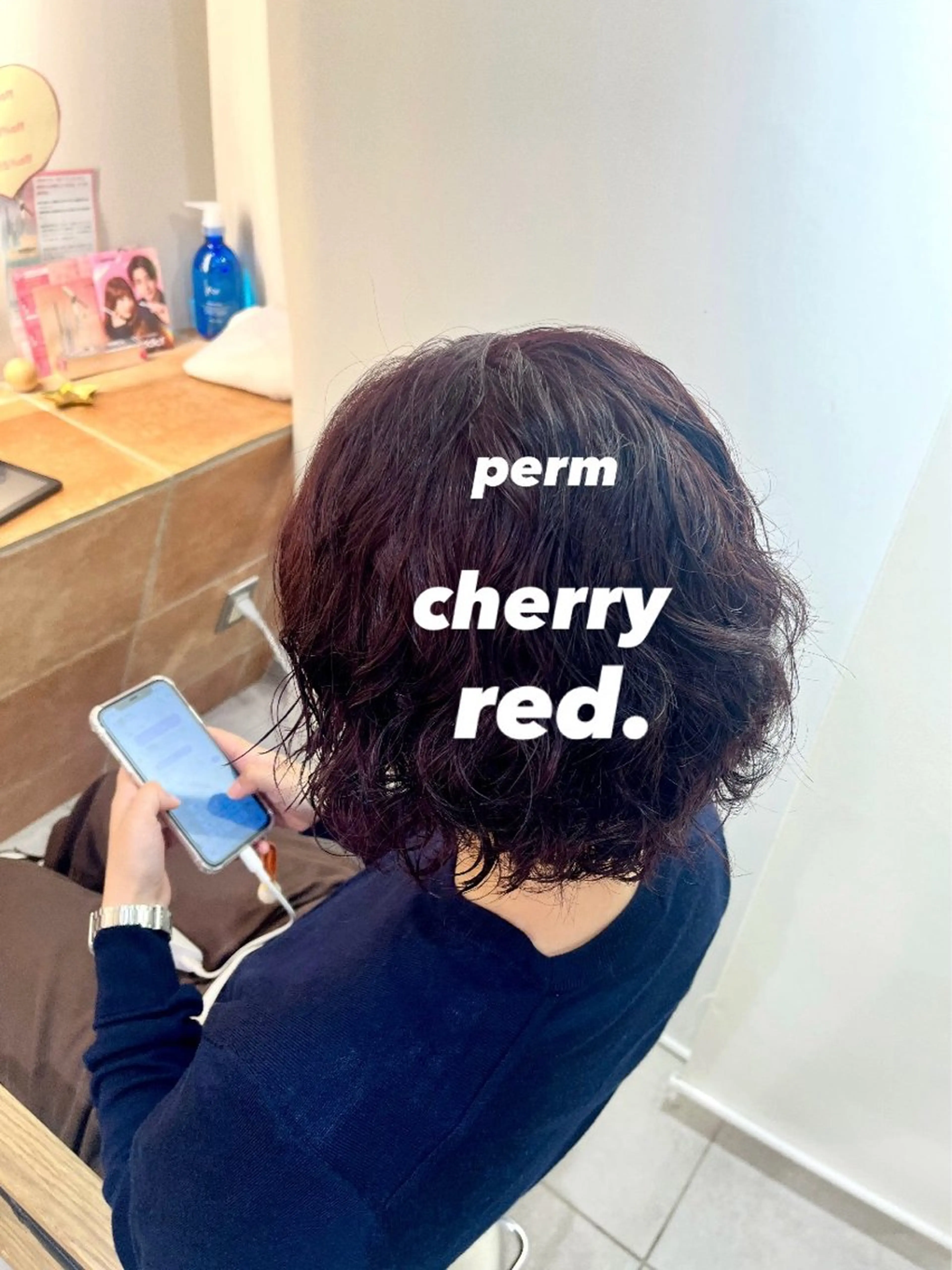 ショート カラー パーマ レッドカラー ヘアカラー メンズカットモデル/ 横浜/佐藤桃香 🦥のヘアスタイル